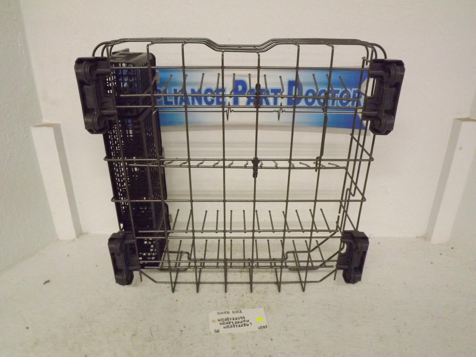 GE Dishwasher WD28X26099 WD28X22696 WD28X22867 Lower Rack Used
