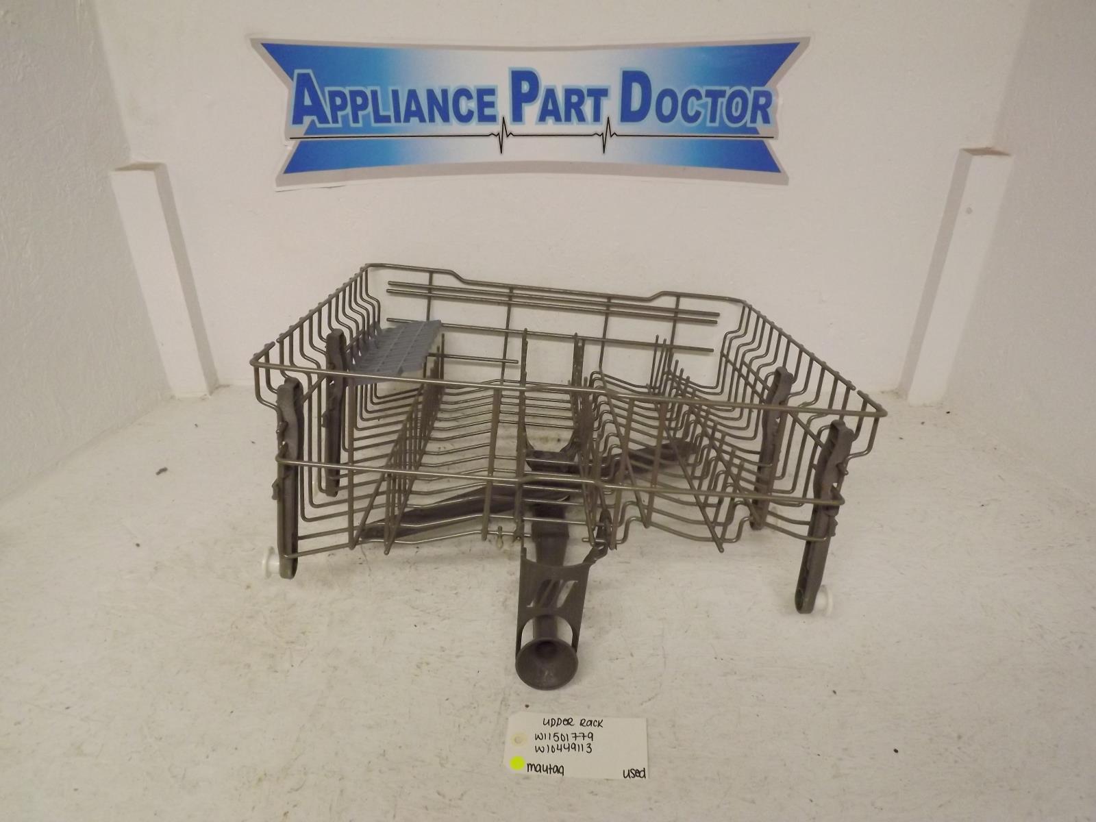 Maytag Dishwasher W11501779 W1049113 Upper Rack Used
