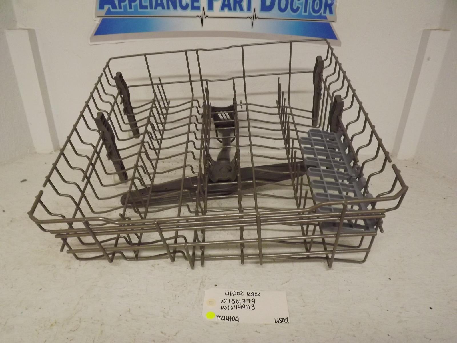 Maytag Dishwasher W11501779 W1049113 Upper Rack Used