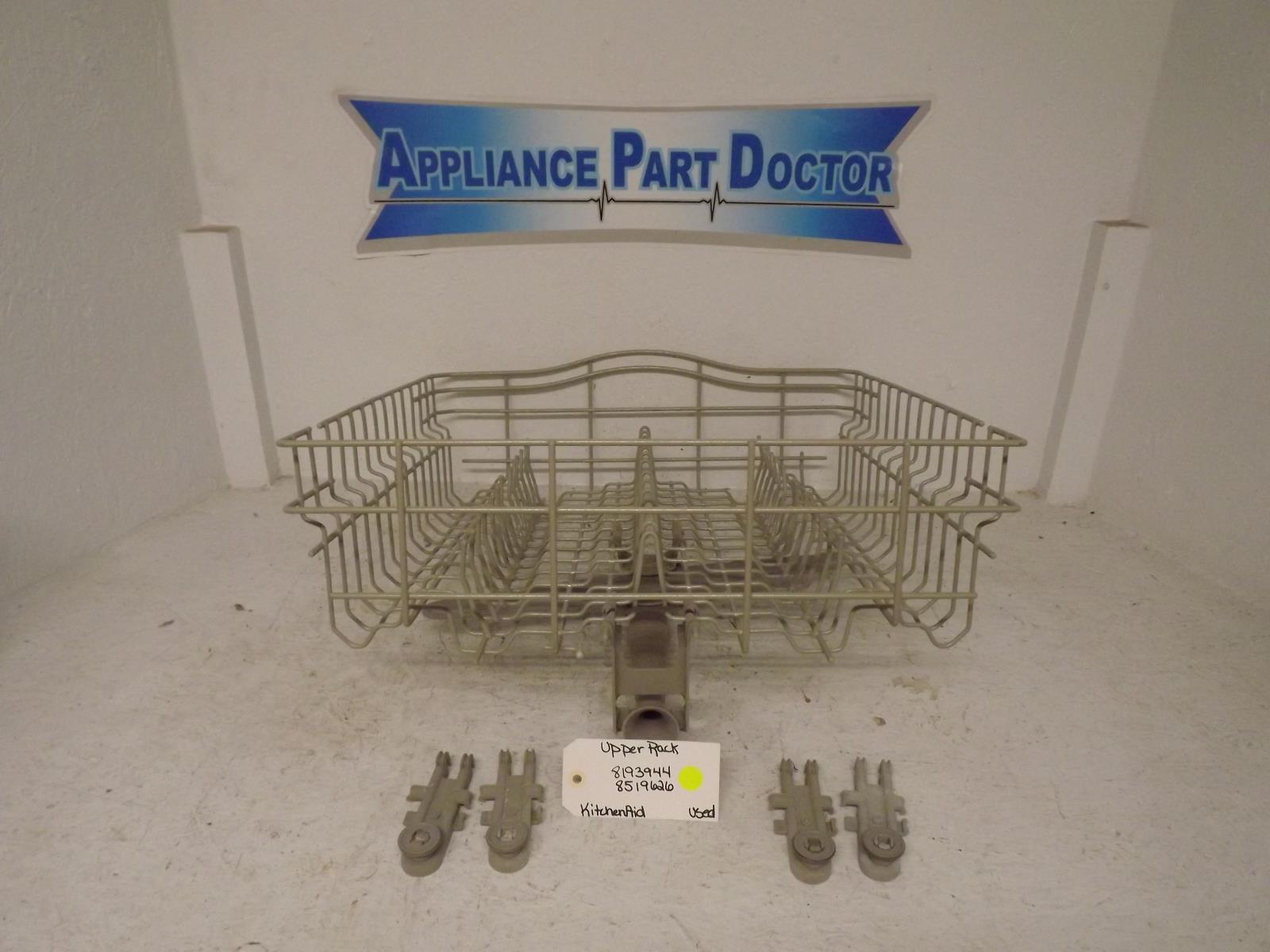 KitchenAid Dishwasher 8193944  8519626  Upper Rack Used