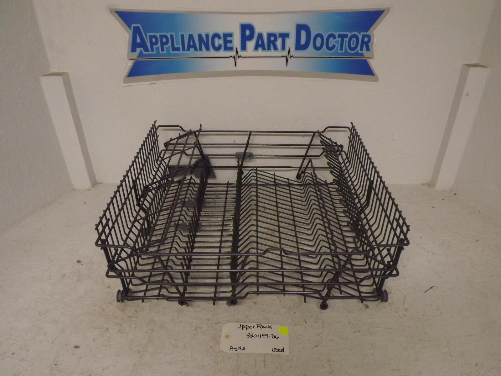 Asko Dishwasher 8801199-36 Upper Rack Used