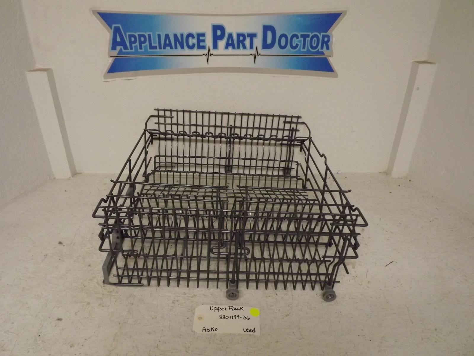 Asko Dishwasher 8801199-36 Upper Rack Used
