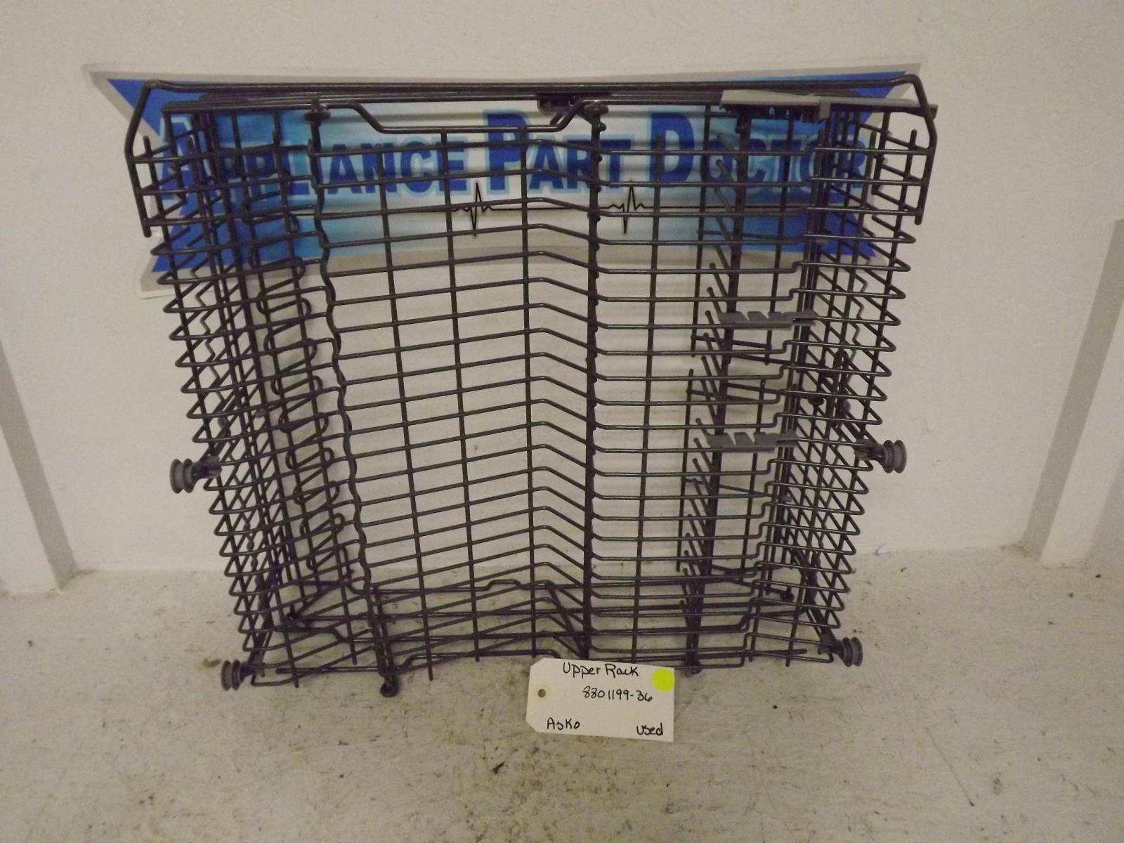 Asko Dishwasher 8801199-36 Upper Rack Used