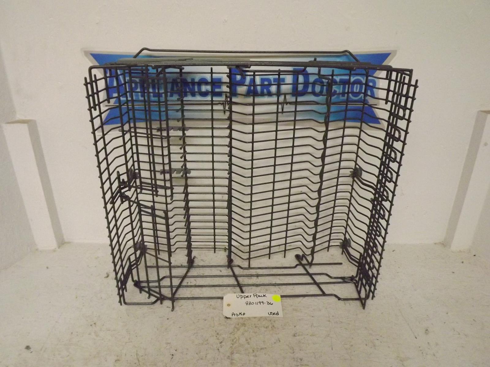 Asko Dishwasher 8801199-36 Upper Rack Used