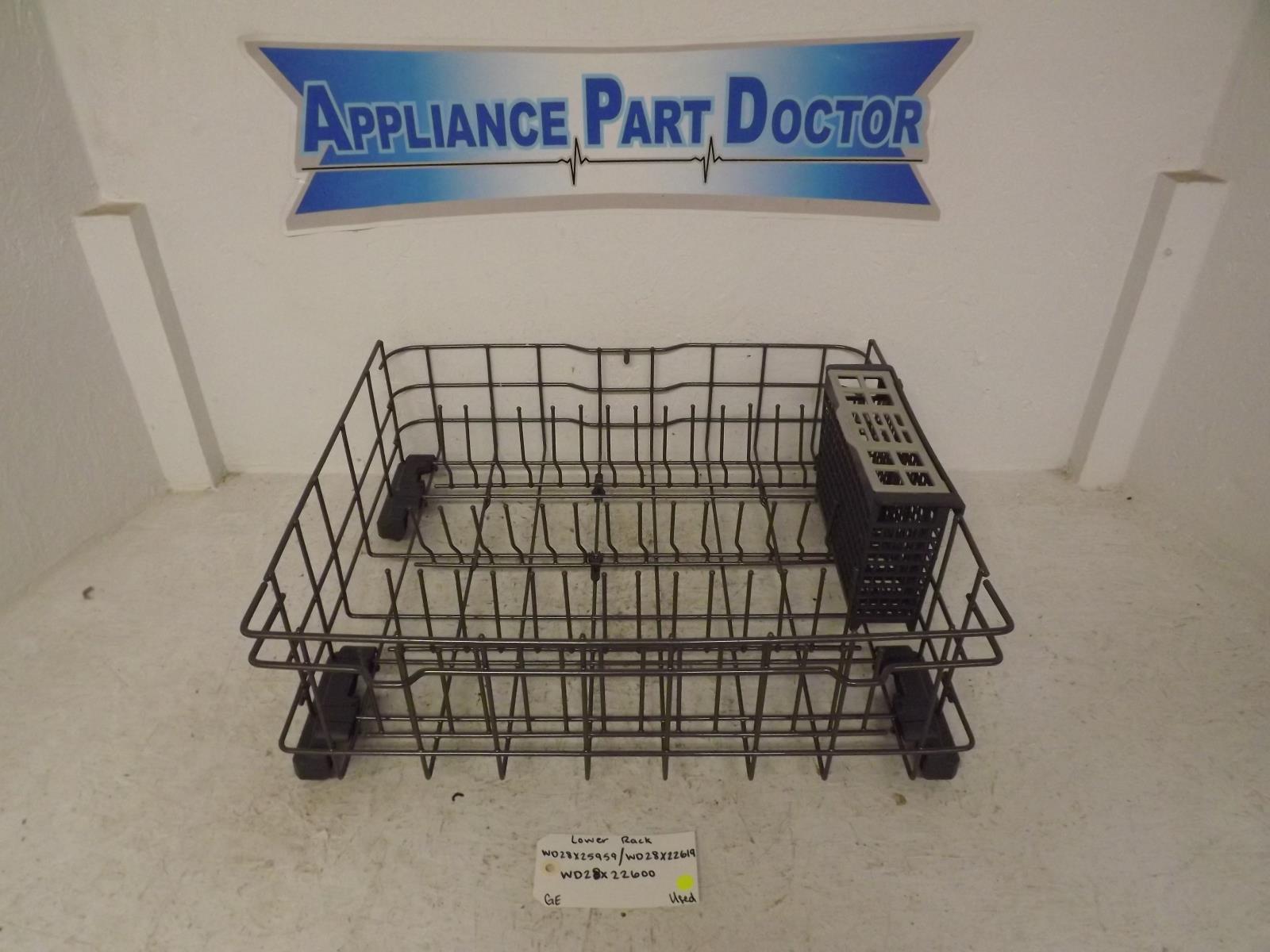GE Dishwasher WD28X25959 WD28X22619 WD28X22600 Lower Rack Used
