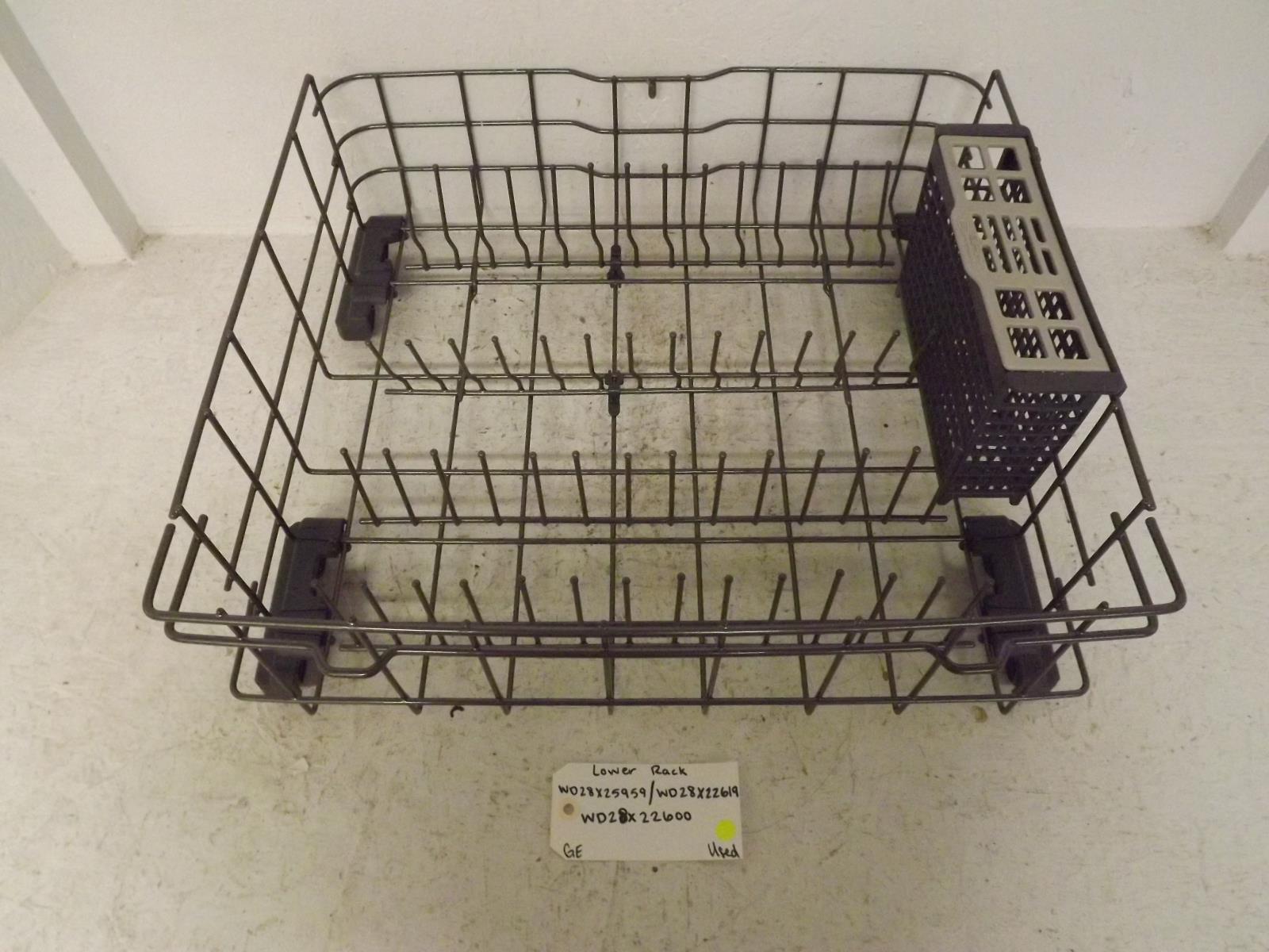 GE Dishwasher WD28X25959 WD28X22619 WD28X22600 Lower Rack Used