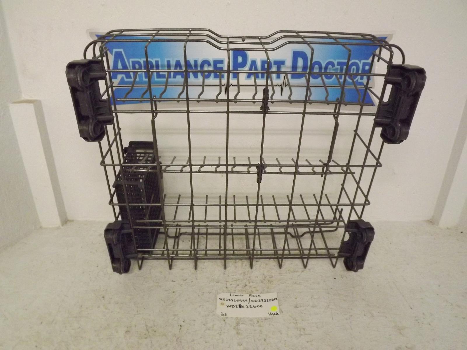 GE Dishwasher WD28X25959 WD28X22619 WD28X22600 Lower Rack Used