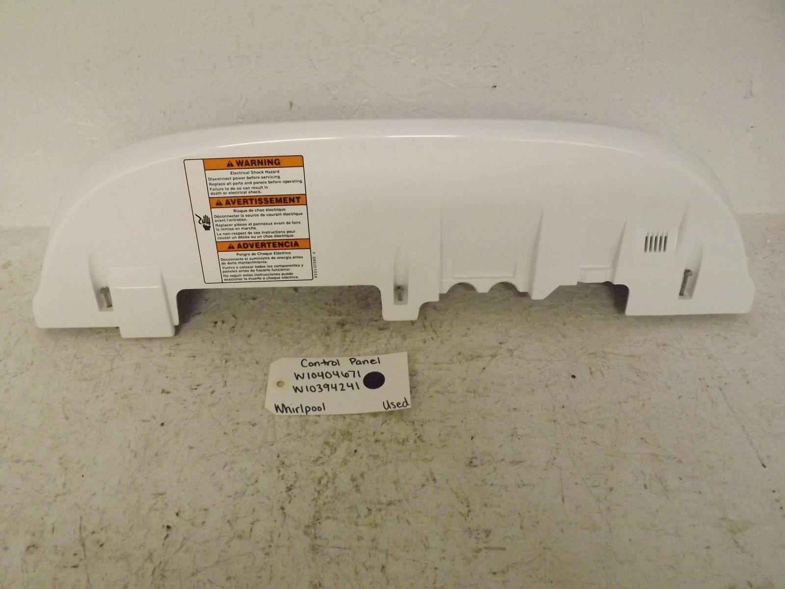 Whirlpool Washer W10404671 W10394241 Control Panel Used