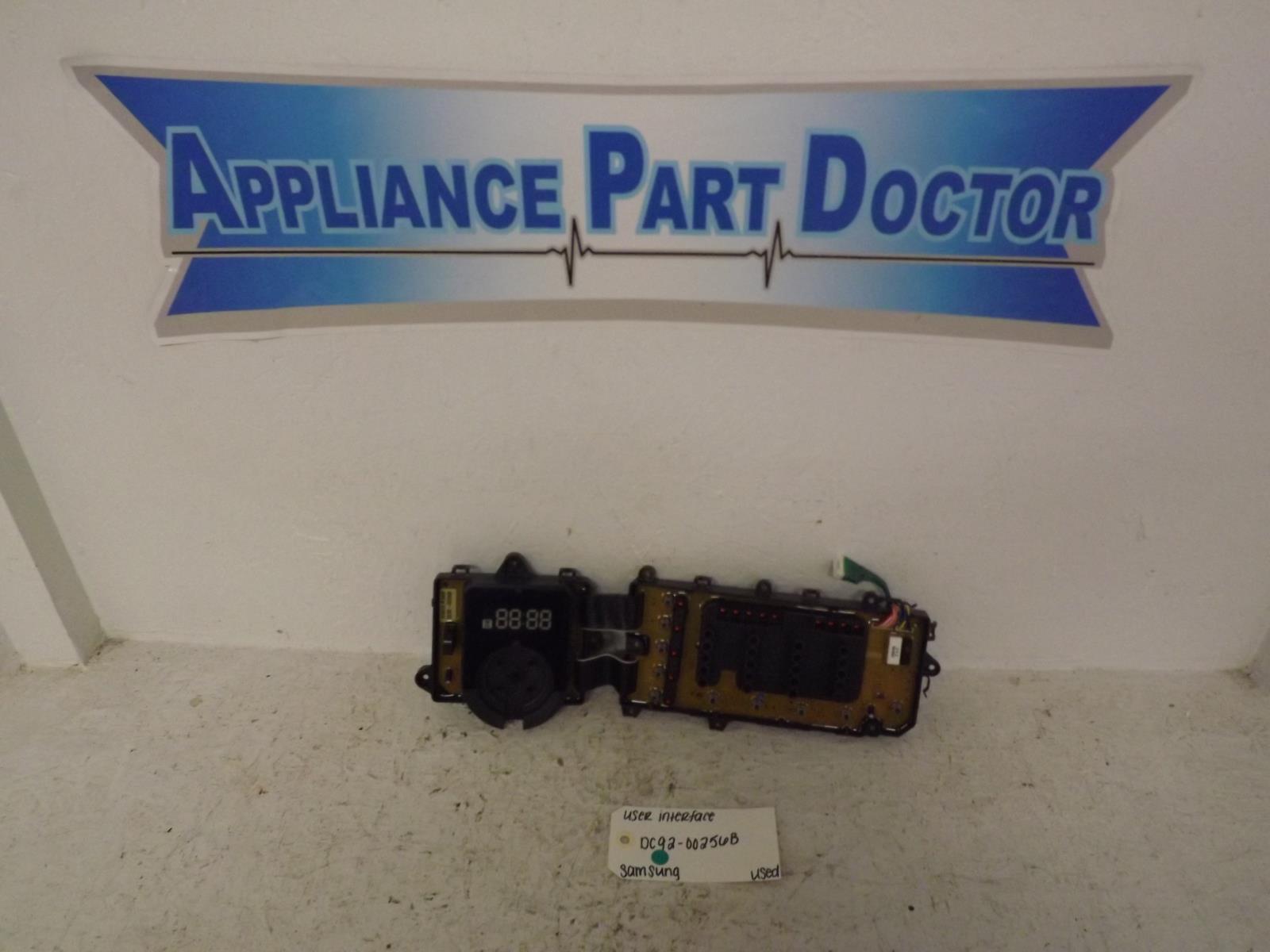 Samsung Dryer DC92-00256B User Interface Used