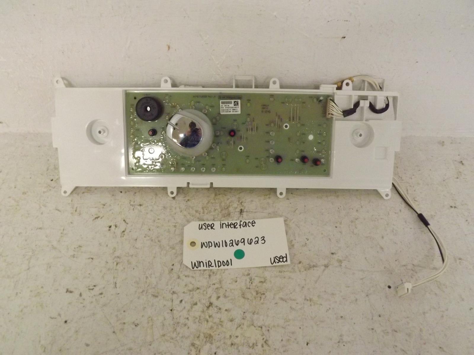 Whirlpool Dryer WPW10269623 User Interface Used