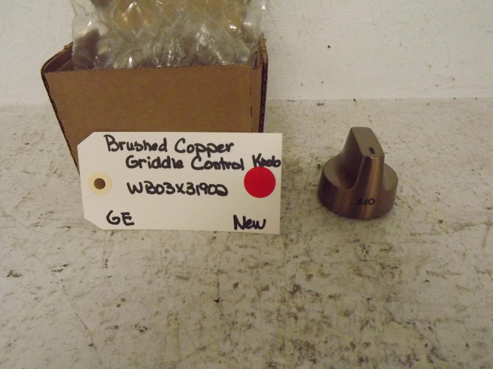 GE Stove WB03X31902 Brushed Copper Griddle Control Knob New
