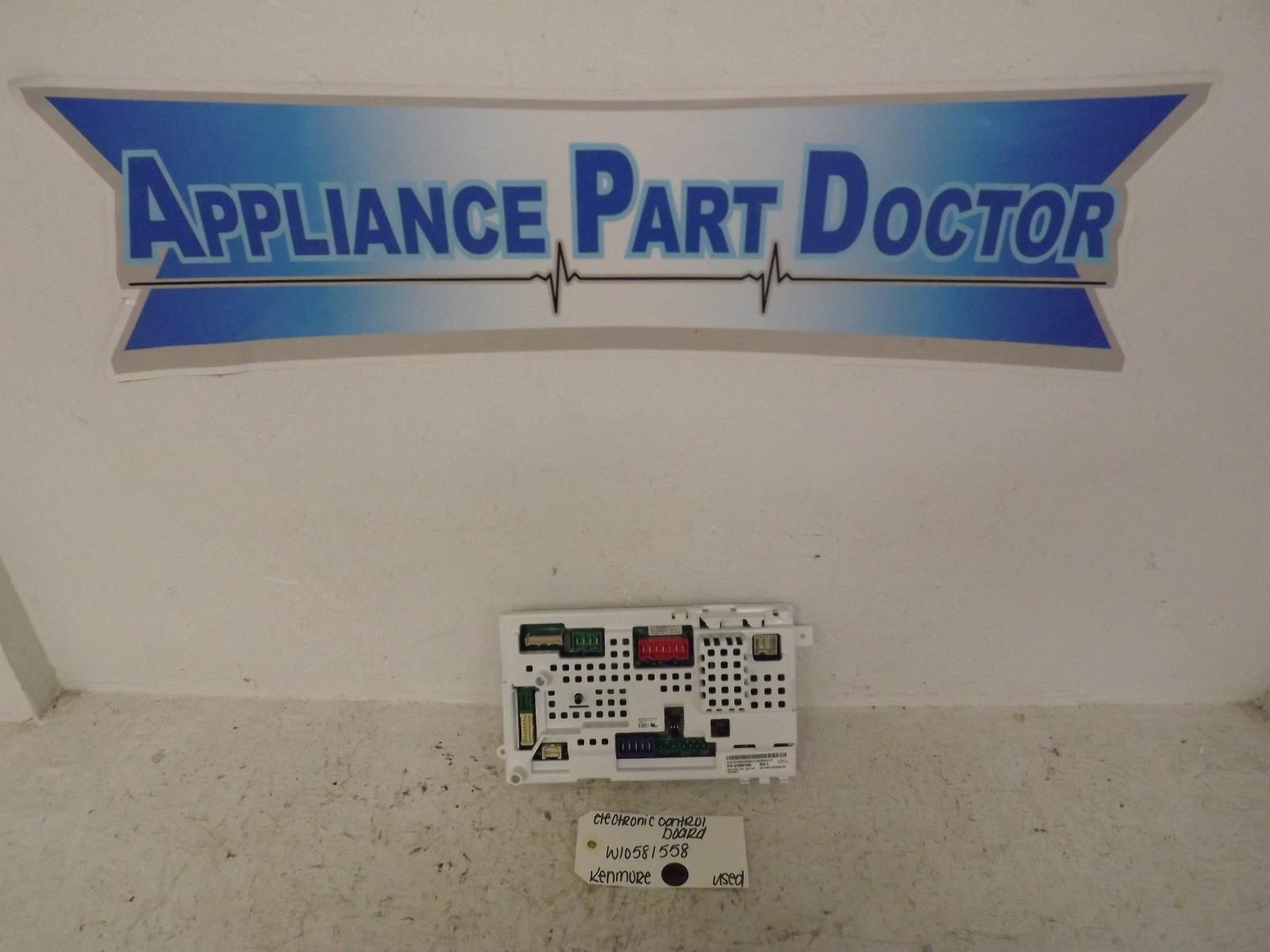 Kenmore Washer W10581558 Electronic Control Board Used