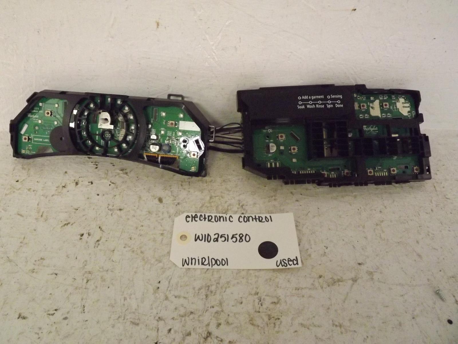 Whirlpool Washer W10251580 Electronic Control Used