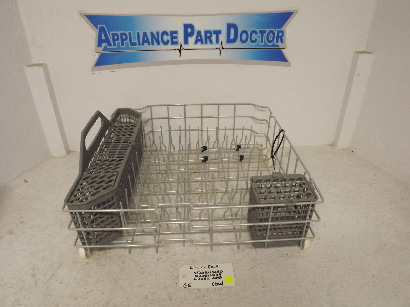 GE Dishwasher WD28X10250  WD28X10128  WD28X10242 Lower Rack Used