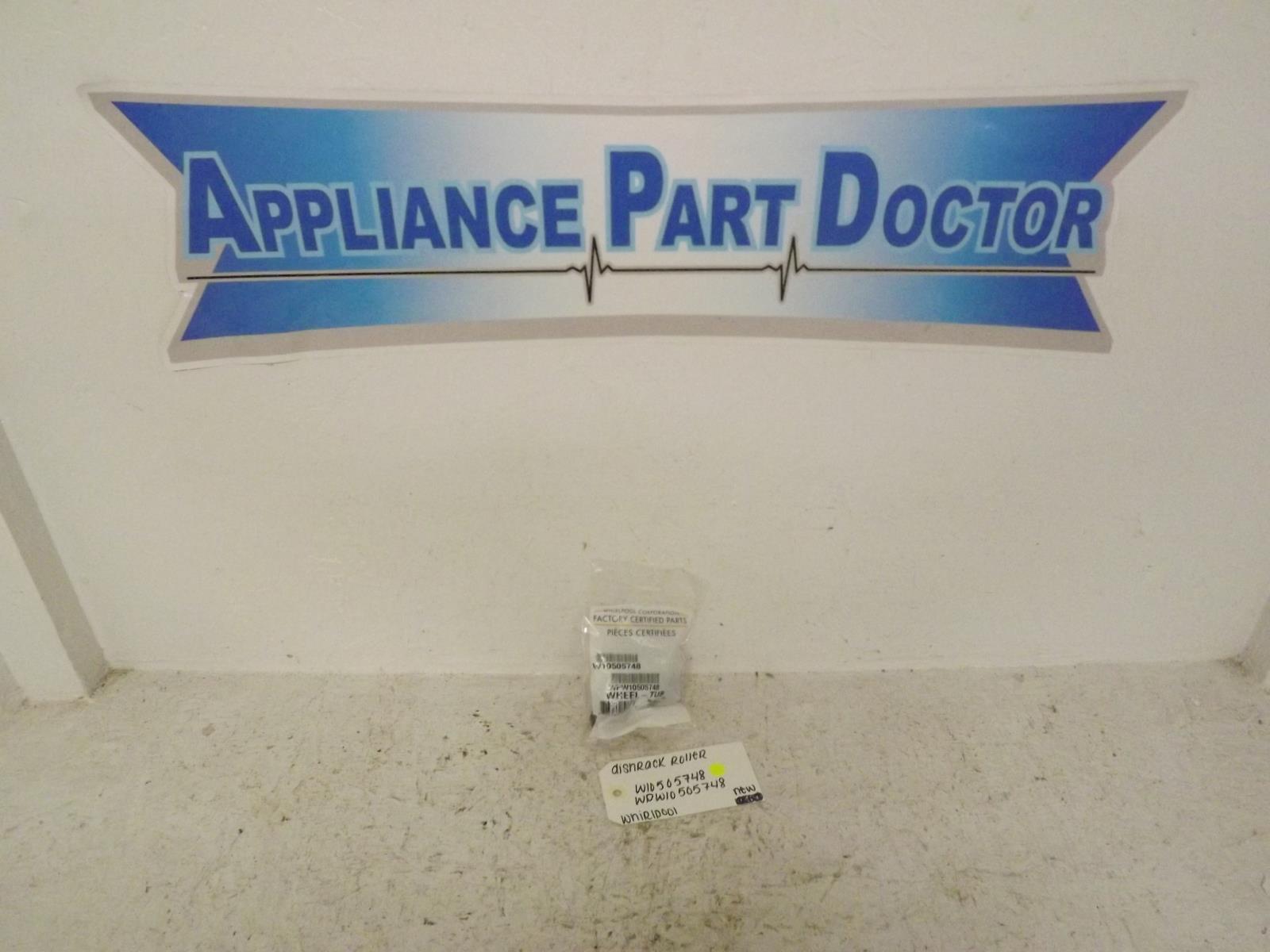 Whirlpool Dishwasher W10505748 WPW10505748 Dishrack Roller New