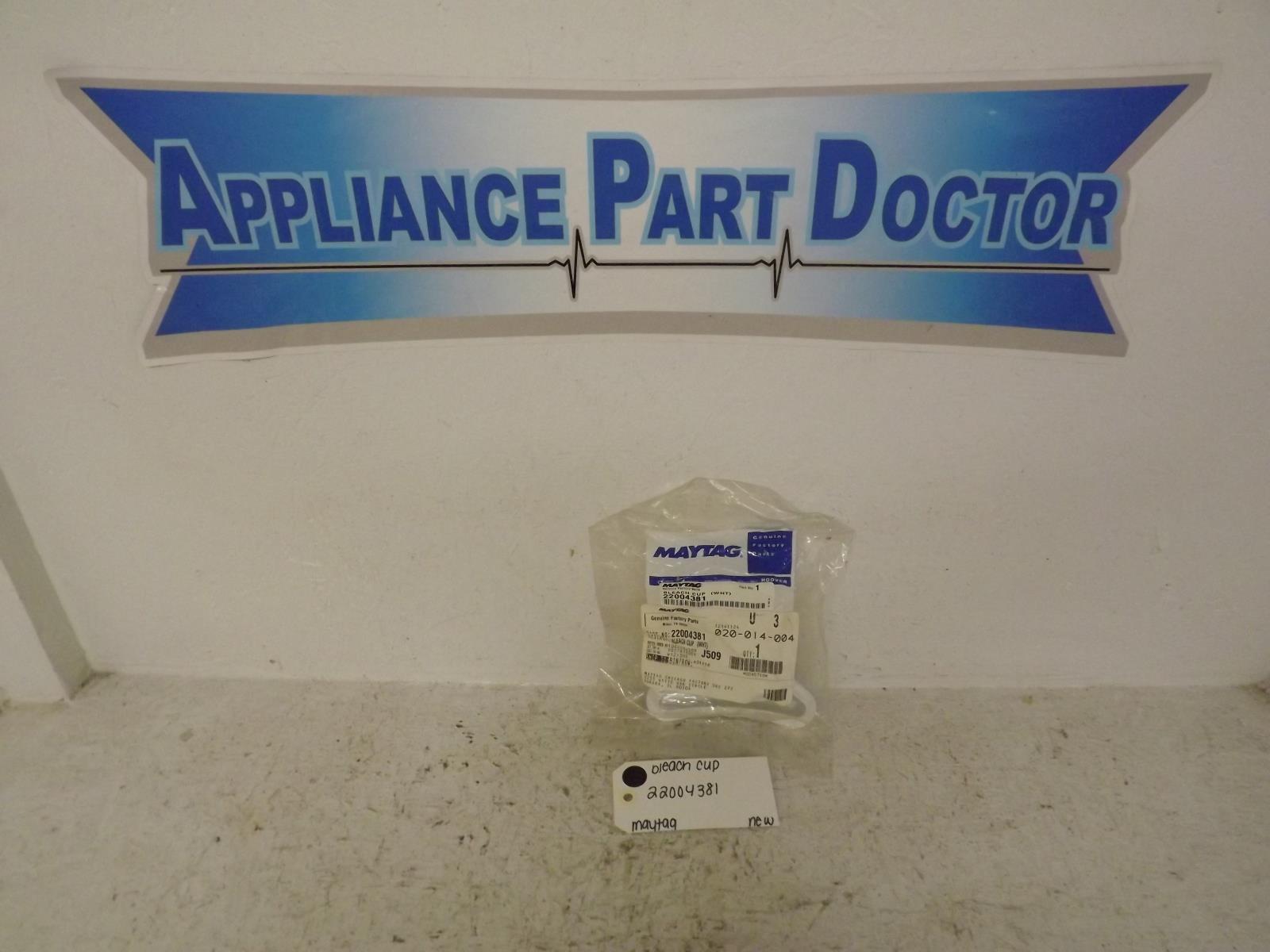 Maytag Washer 22004381 Bleach Cup New
