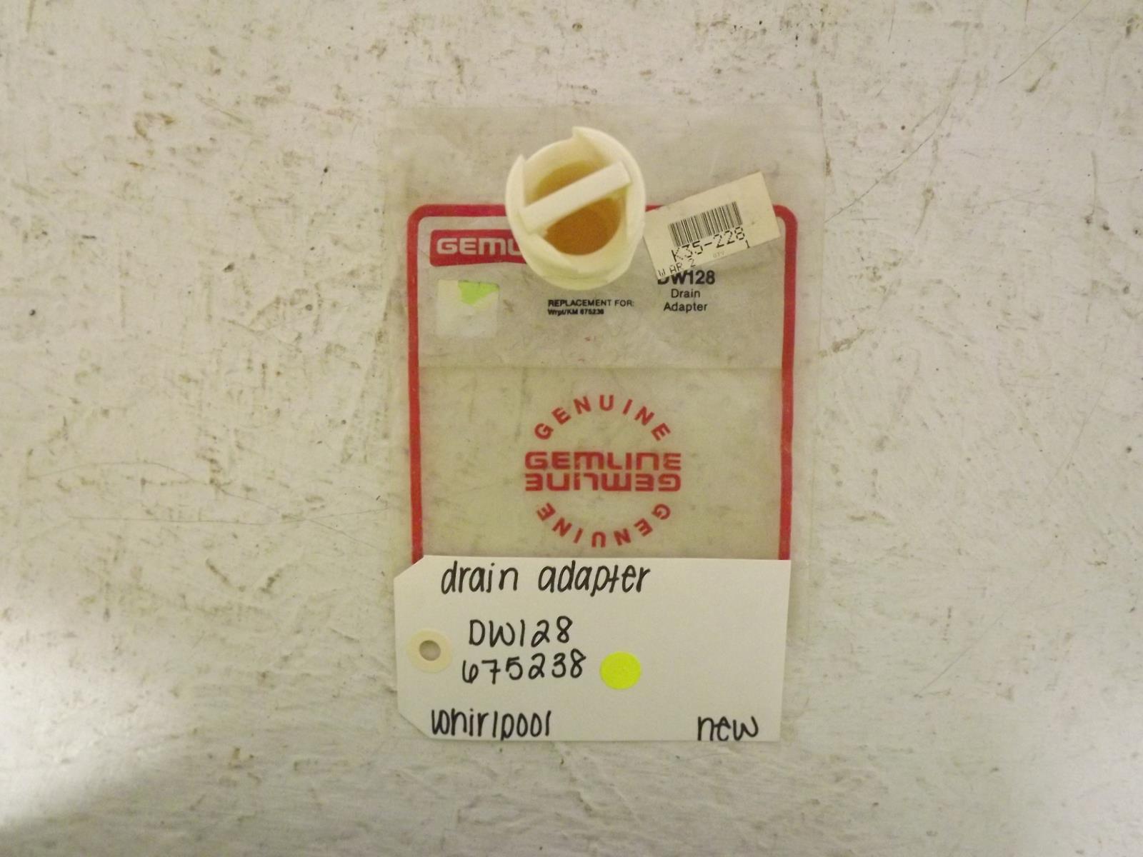 Whirlpool Dishwasher DW128 675238 Drain Adapter New