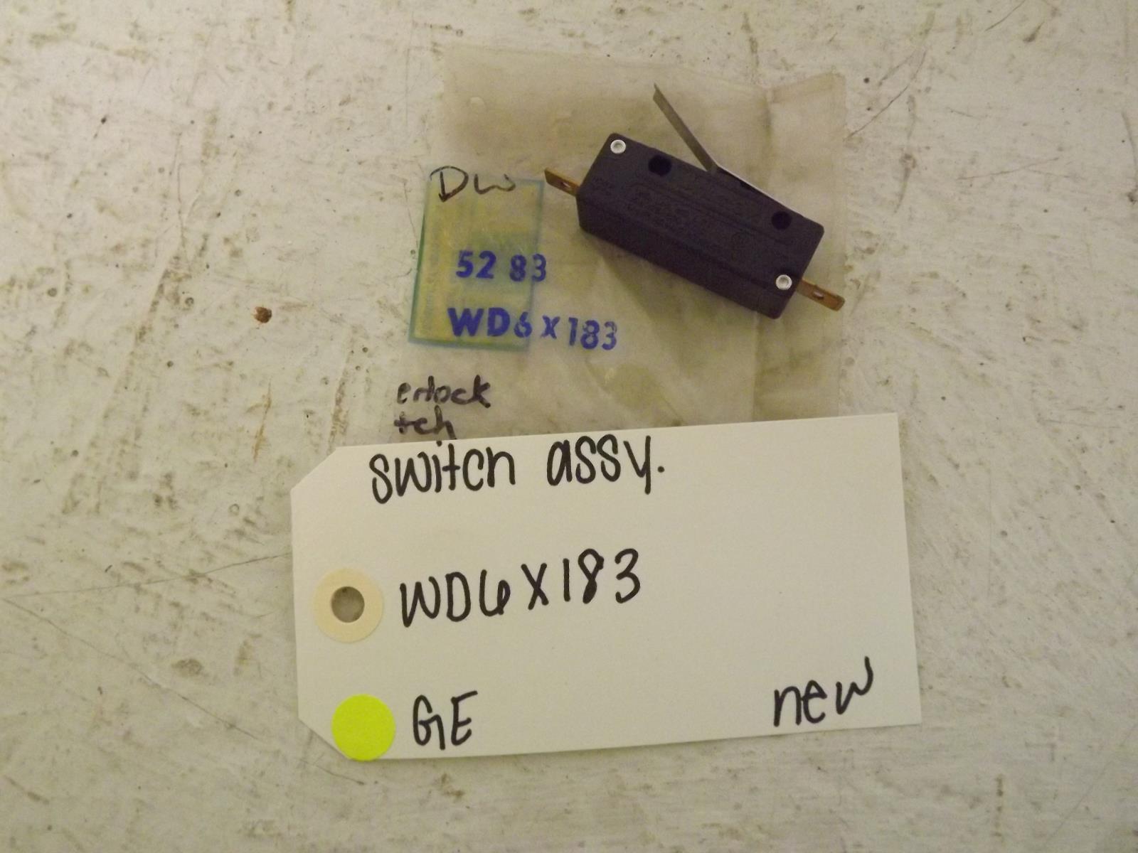 GE Dishwasher WD6X183 Switch Assembly New OEM
