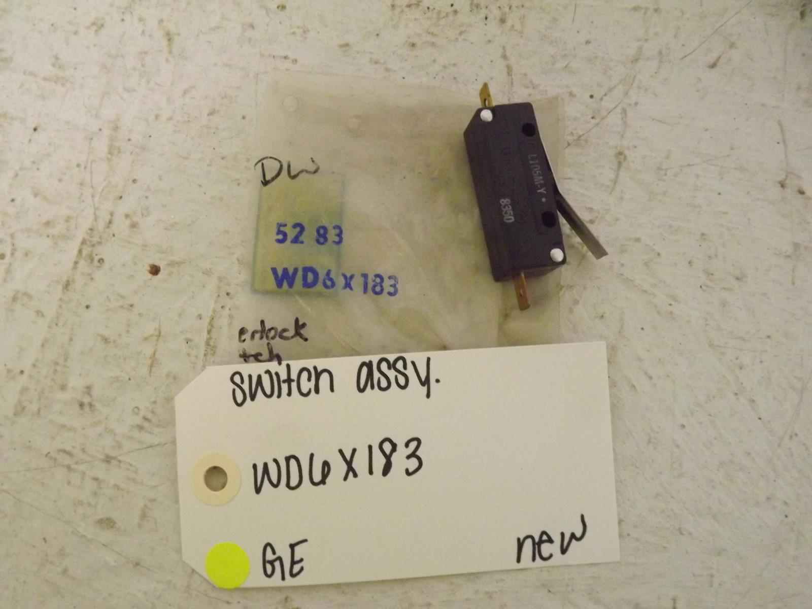 GE Dishwasher WD6X183 Switch Assembly New OEM