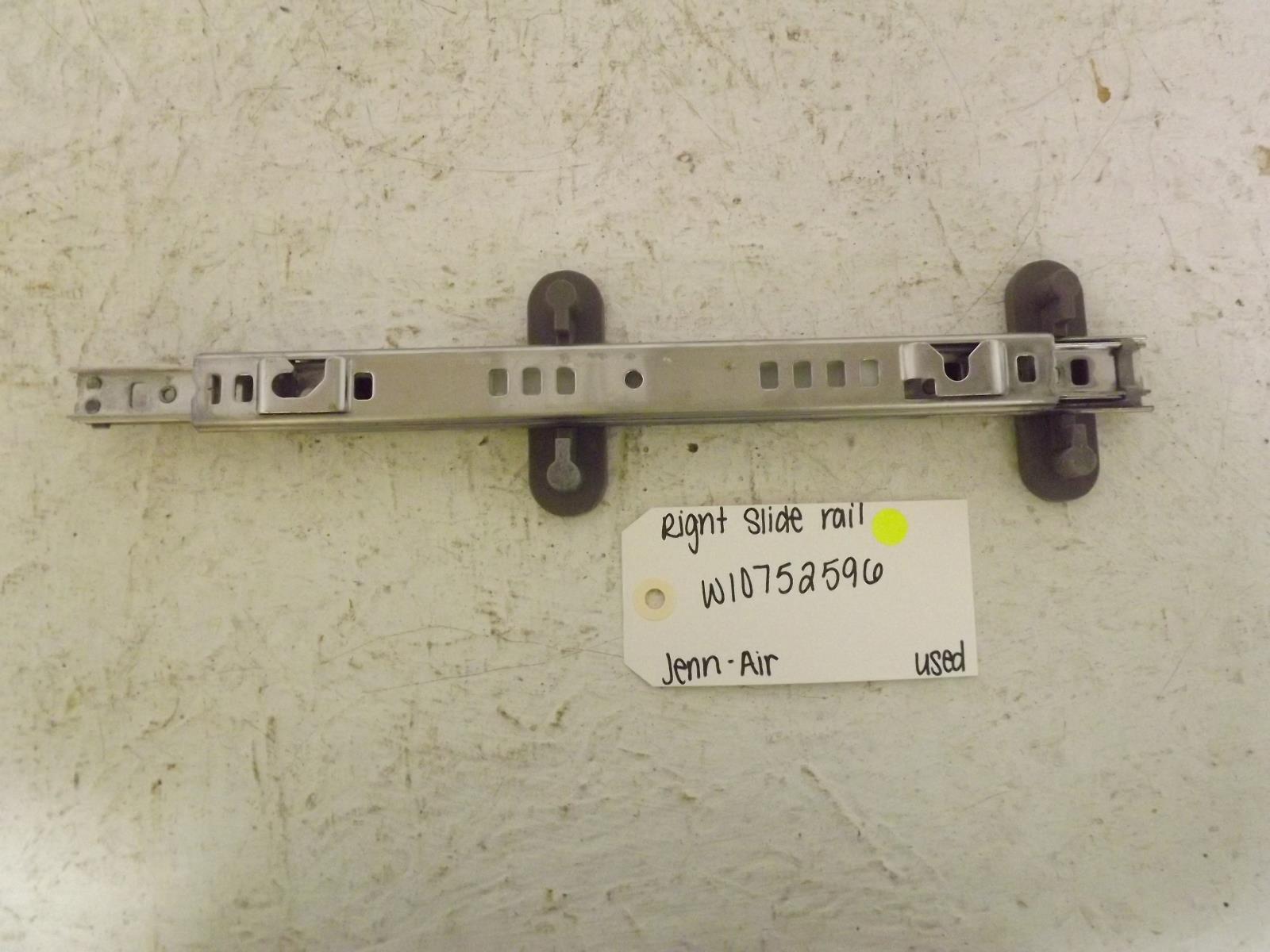 Jenn-Air Dishwasher W10752596 Right Slide Rail Used