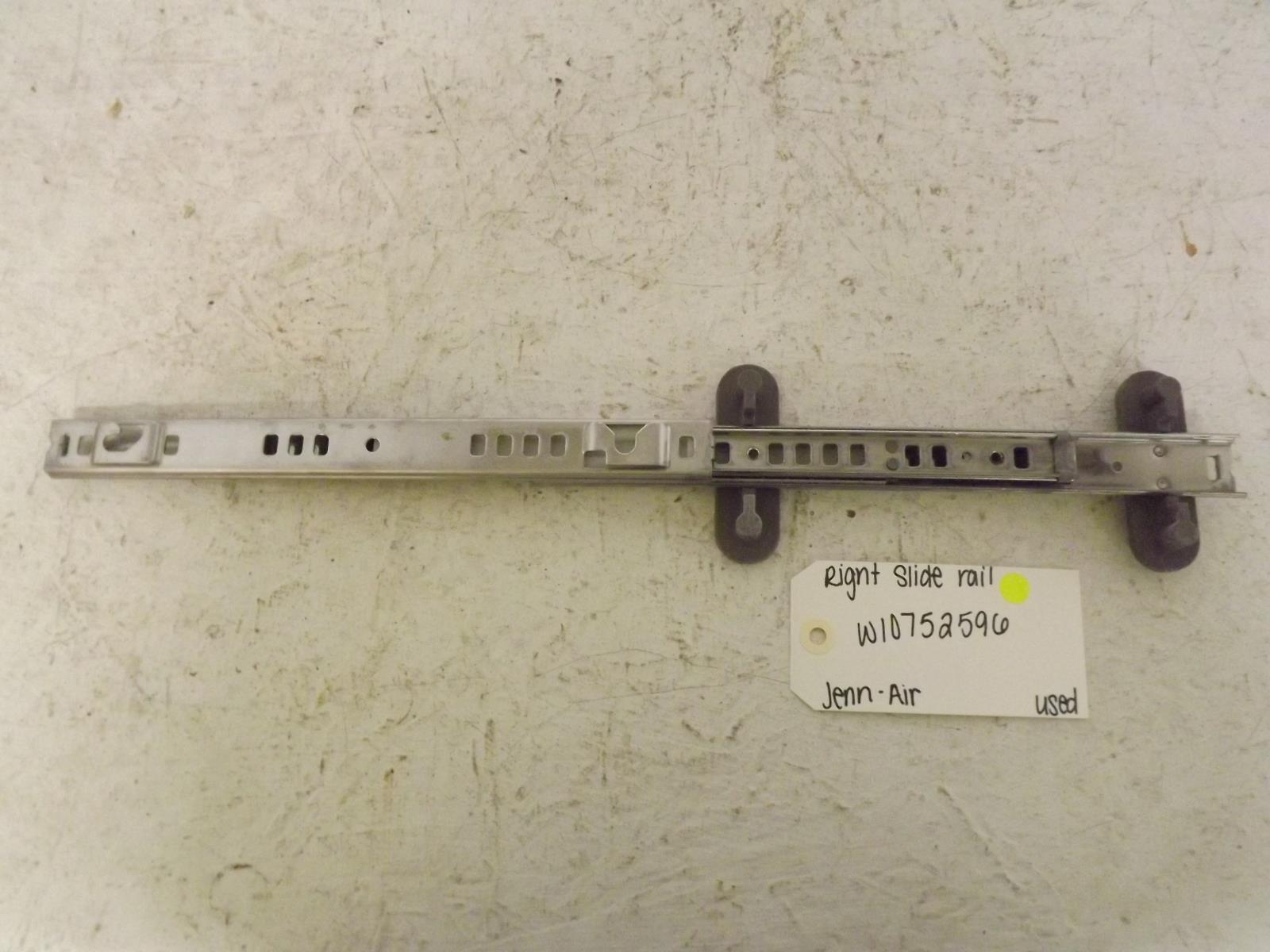 Jenn-Air Dishwasher W10752596 Right Slide Rail Used
