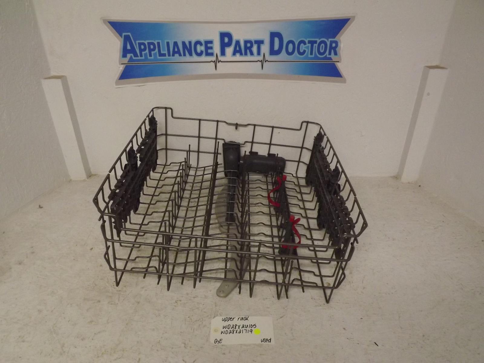 GE Dishwasher WD28X26105 WD28X21719 Upper Rack Used