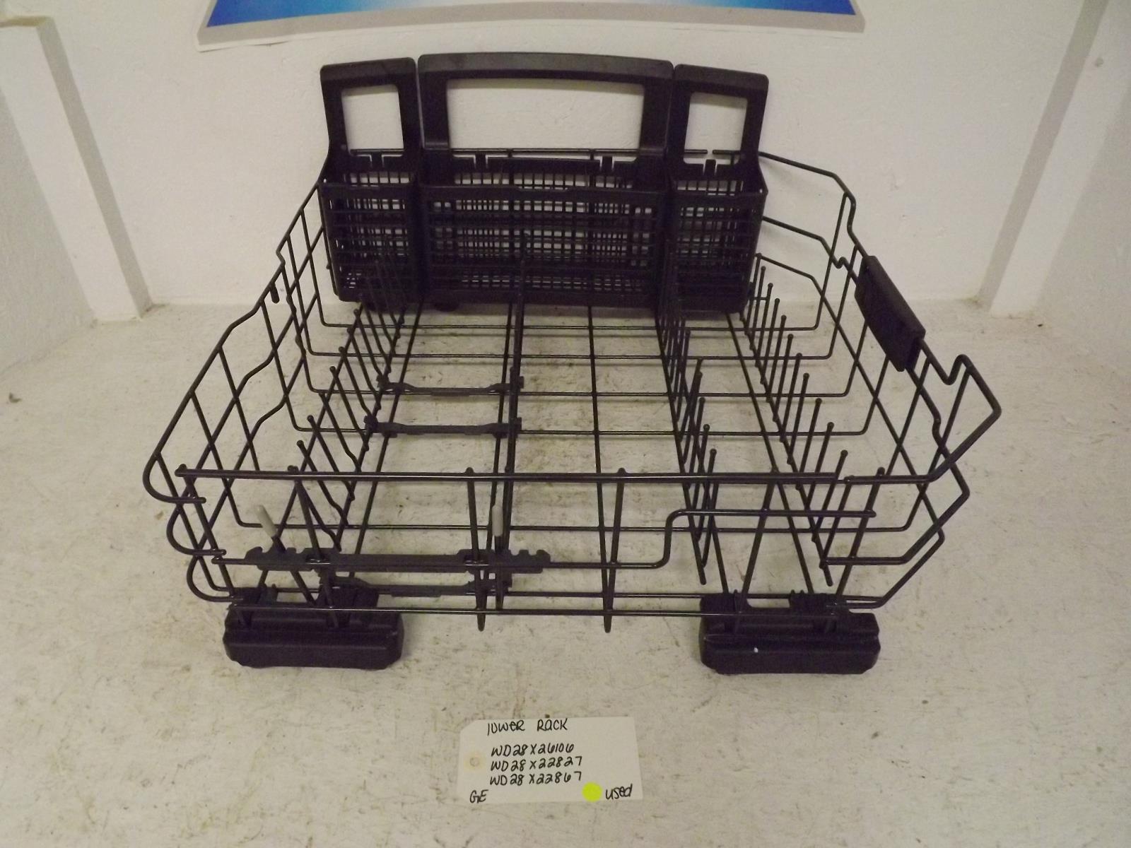 GE Dishwasher WD28X26106 WD28X22827 WD28X22867 Lower Rack Used