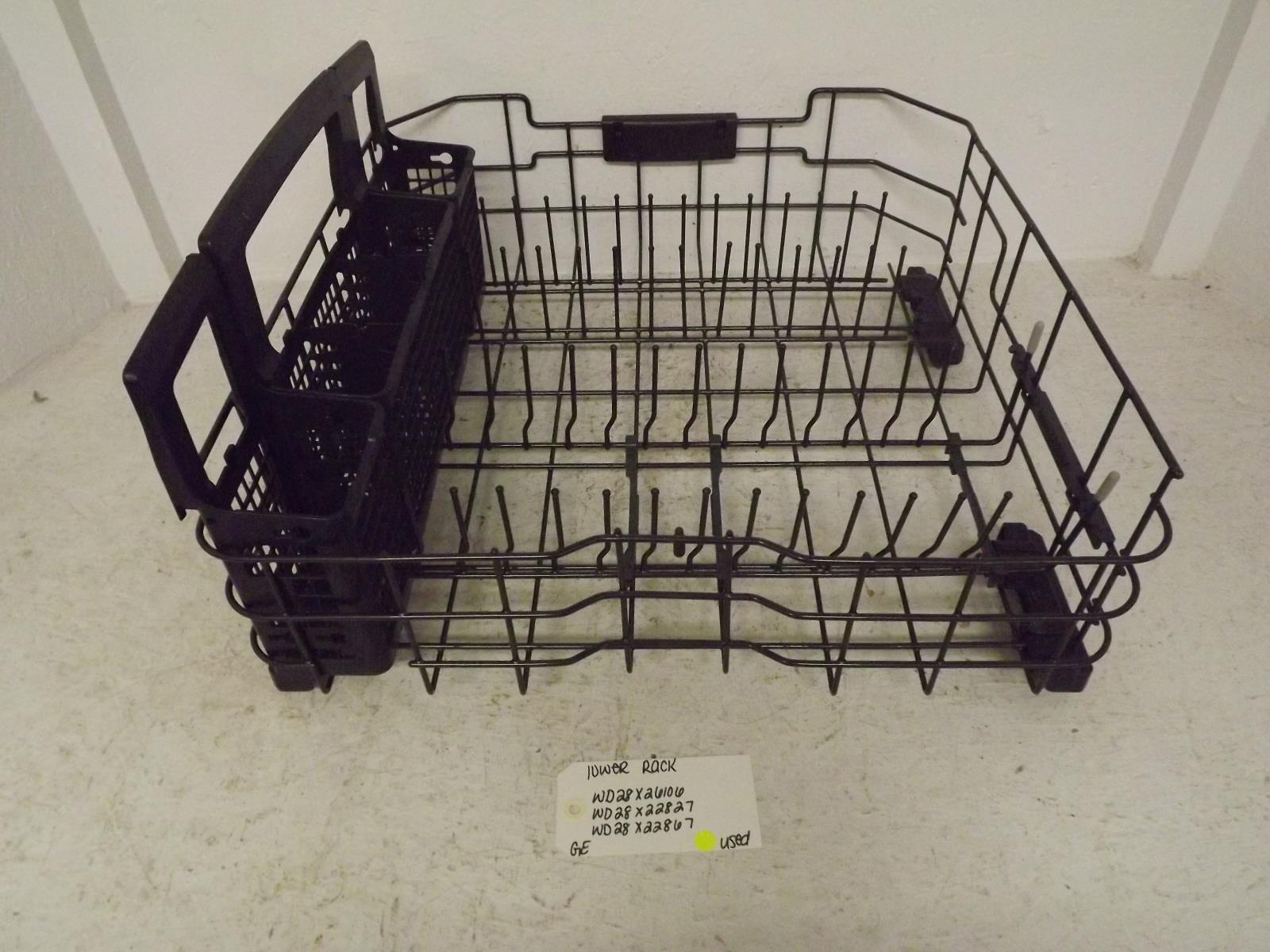 GE Dishwasher WD28X26106 WD28X22827 WD28X22867 Lower Rack Used