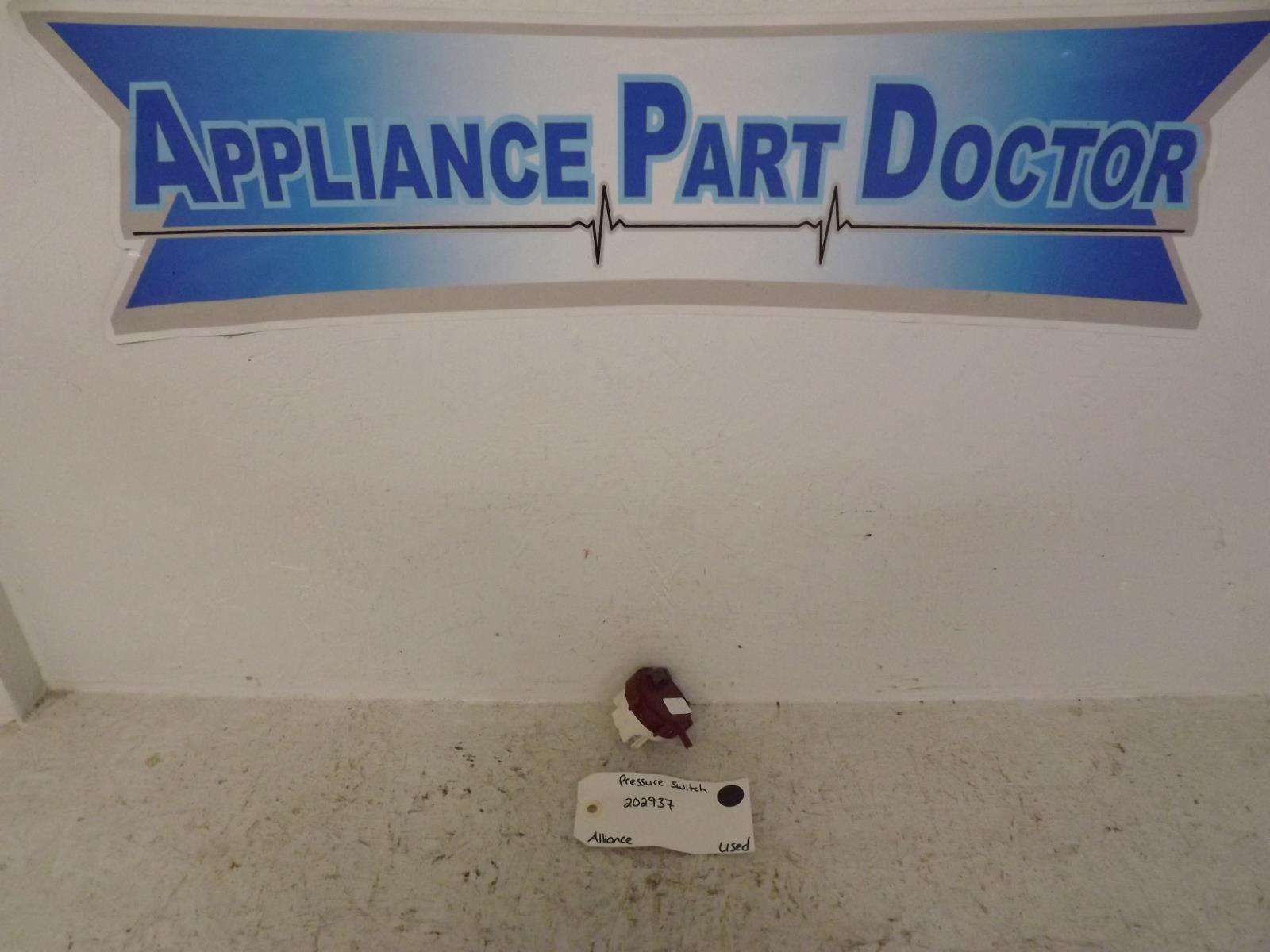 Alliance Washer 202937 Pressure Switch Used