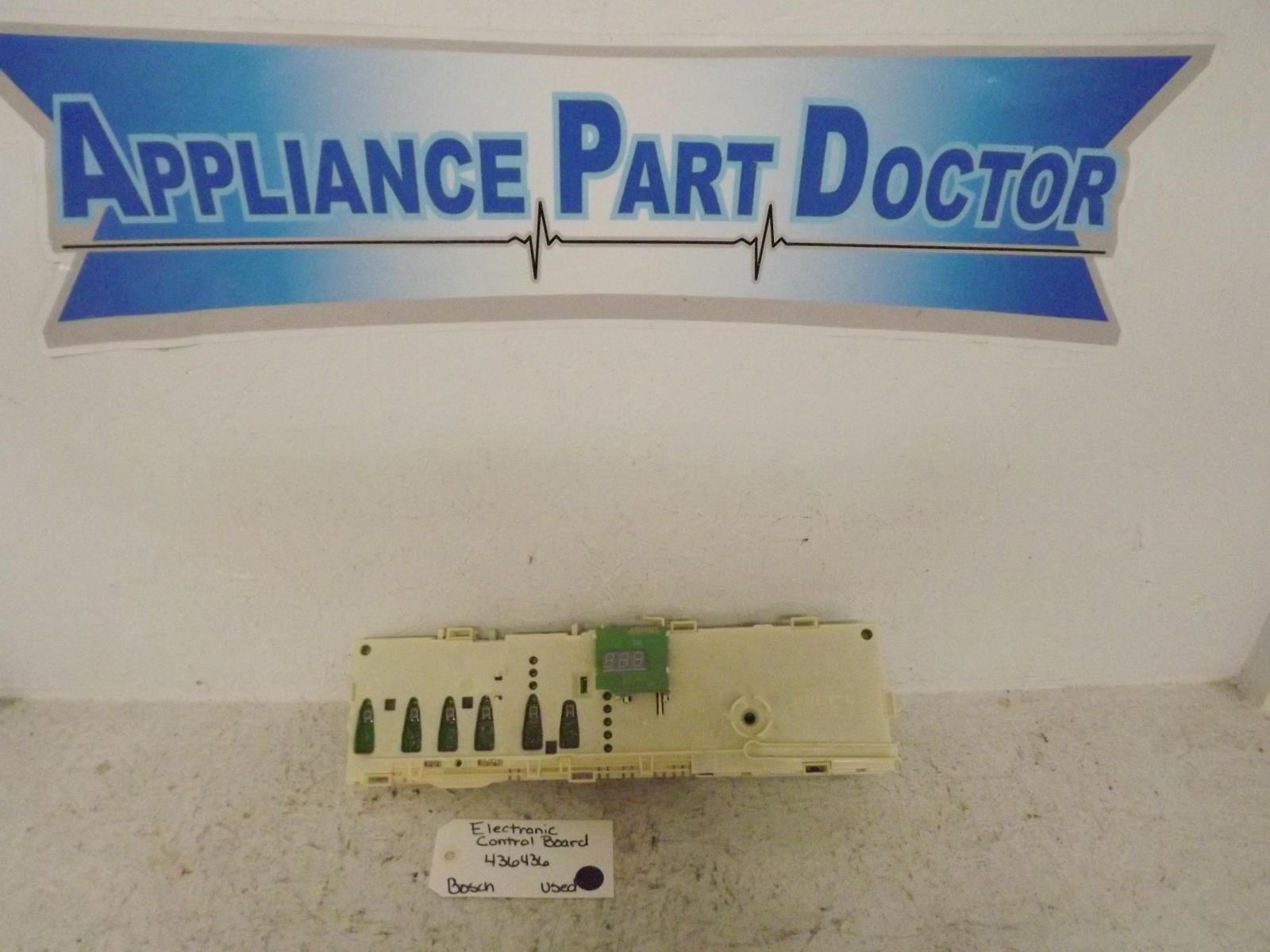 Bosch Washer 436436 Electronic Control Board Used