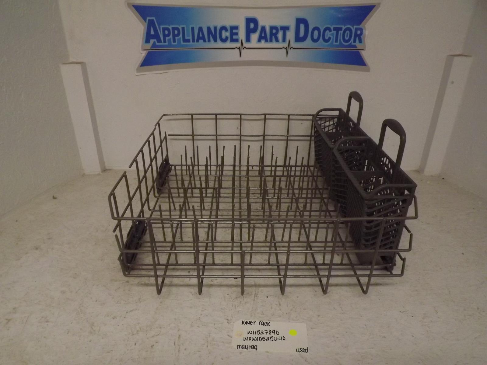 Maytag Dishwasher W11527890 WPW10525640 Lower Rack Used