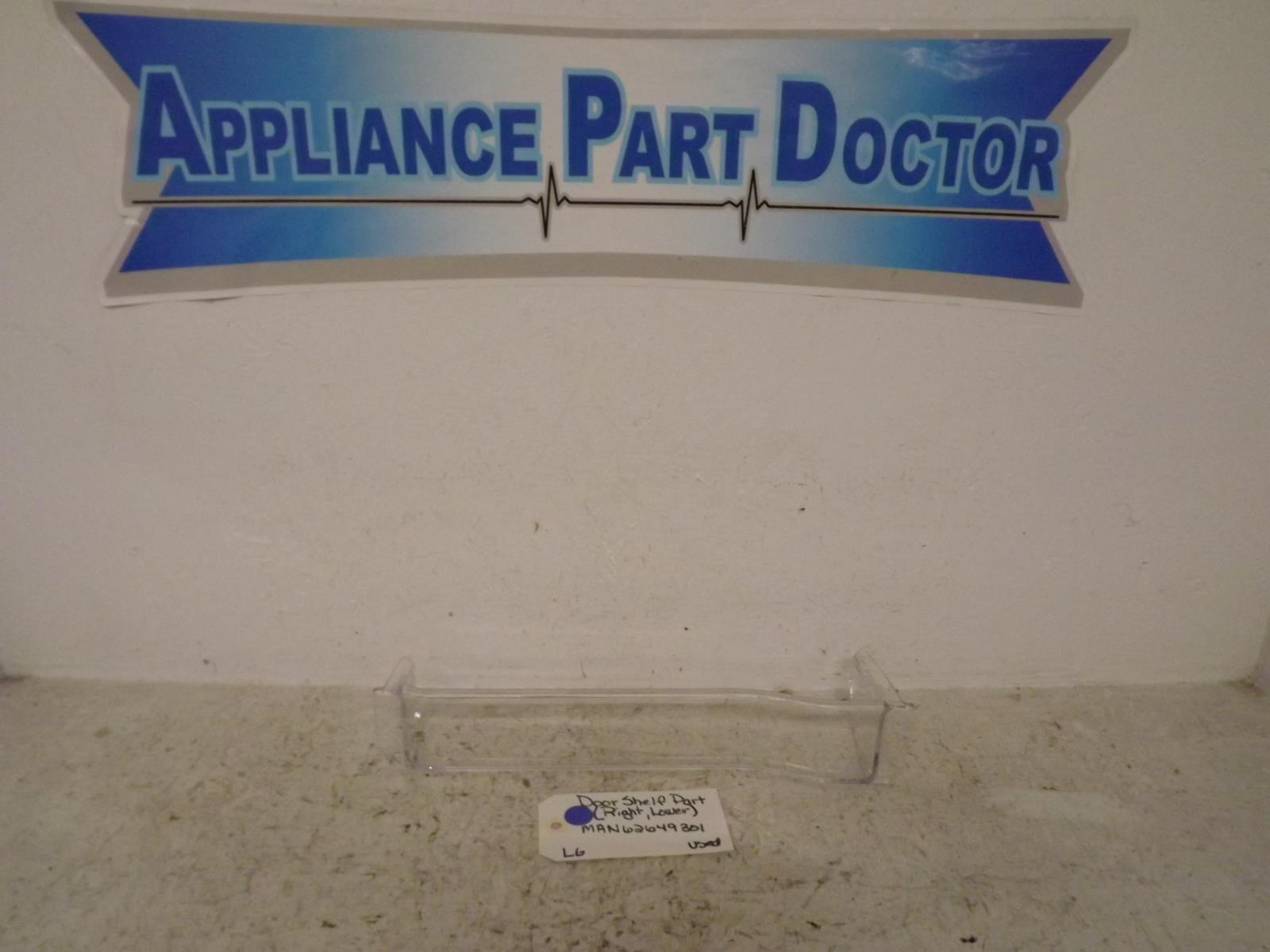LG Refrigerator MAN62649301 Right Lower Door Shelf Part Used
