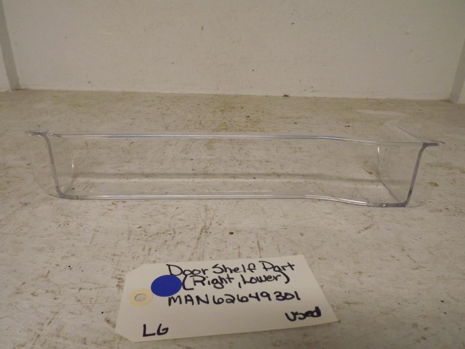 LG Refrigerator MAN62649301 Right Lower Door Shelf Part Used