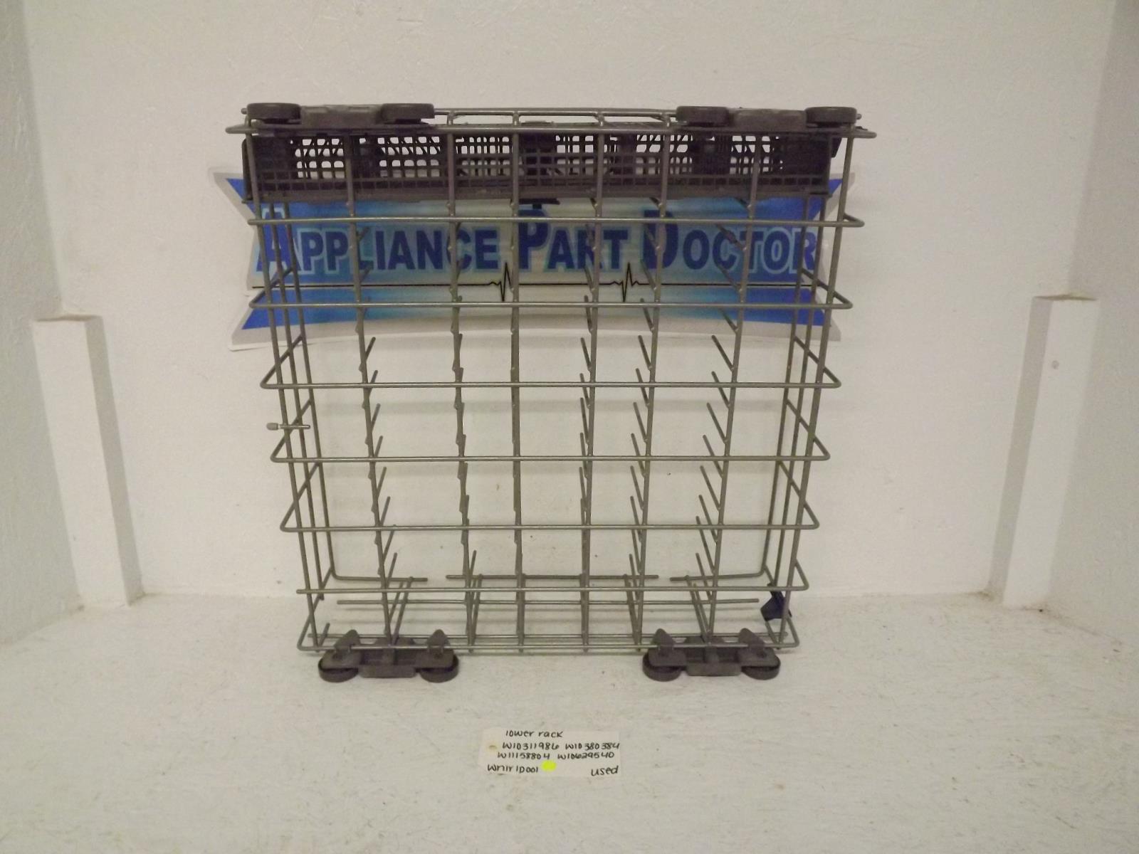 Whirlpool Dishwasher W10311986 W10380384 W11158804 W10629540 Lower Rack Used