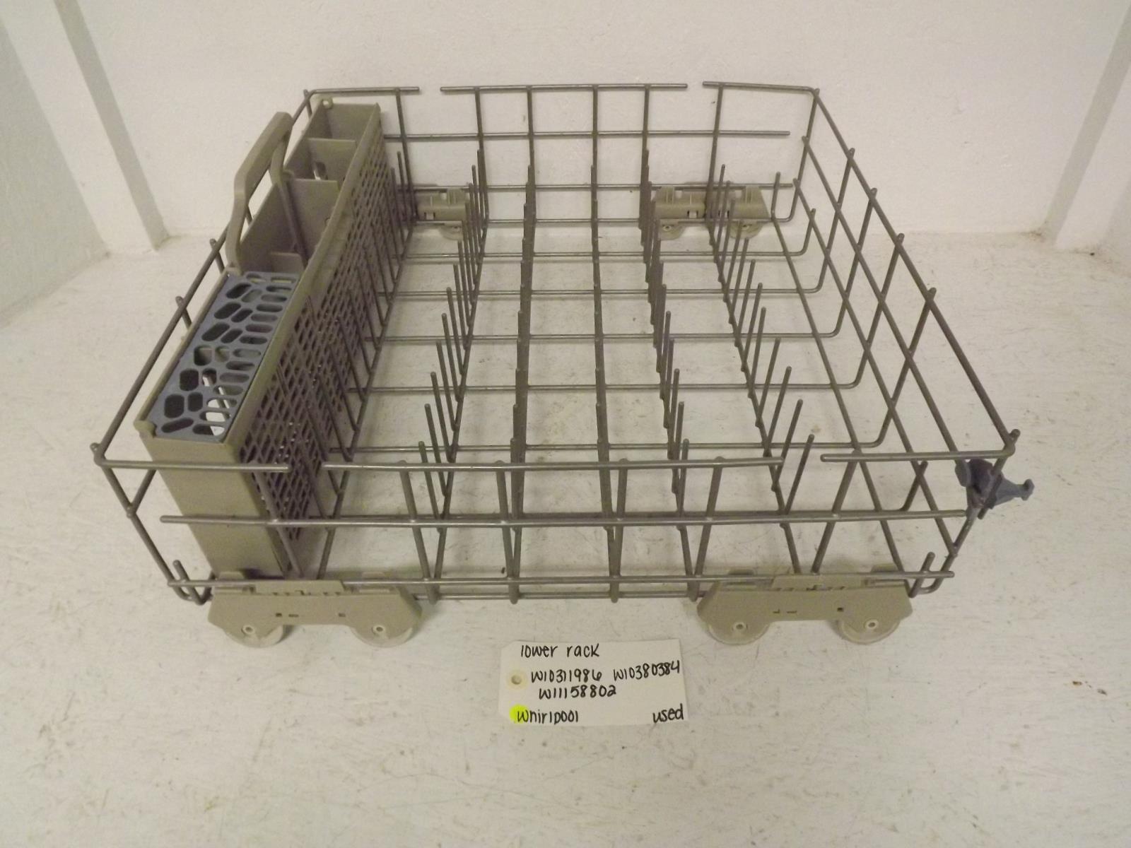 Whirlpool Dishwasher W10311986 W10380384 W11158802 Lower Rack Used