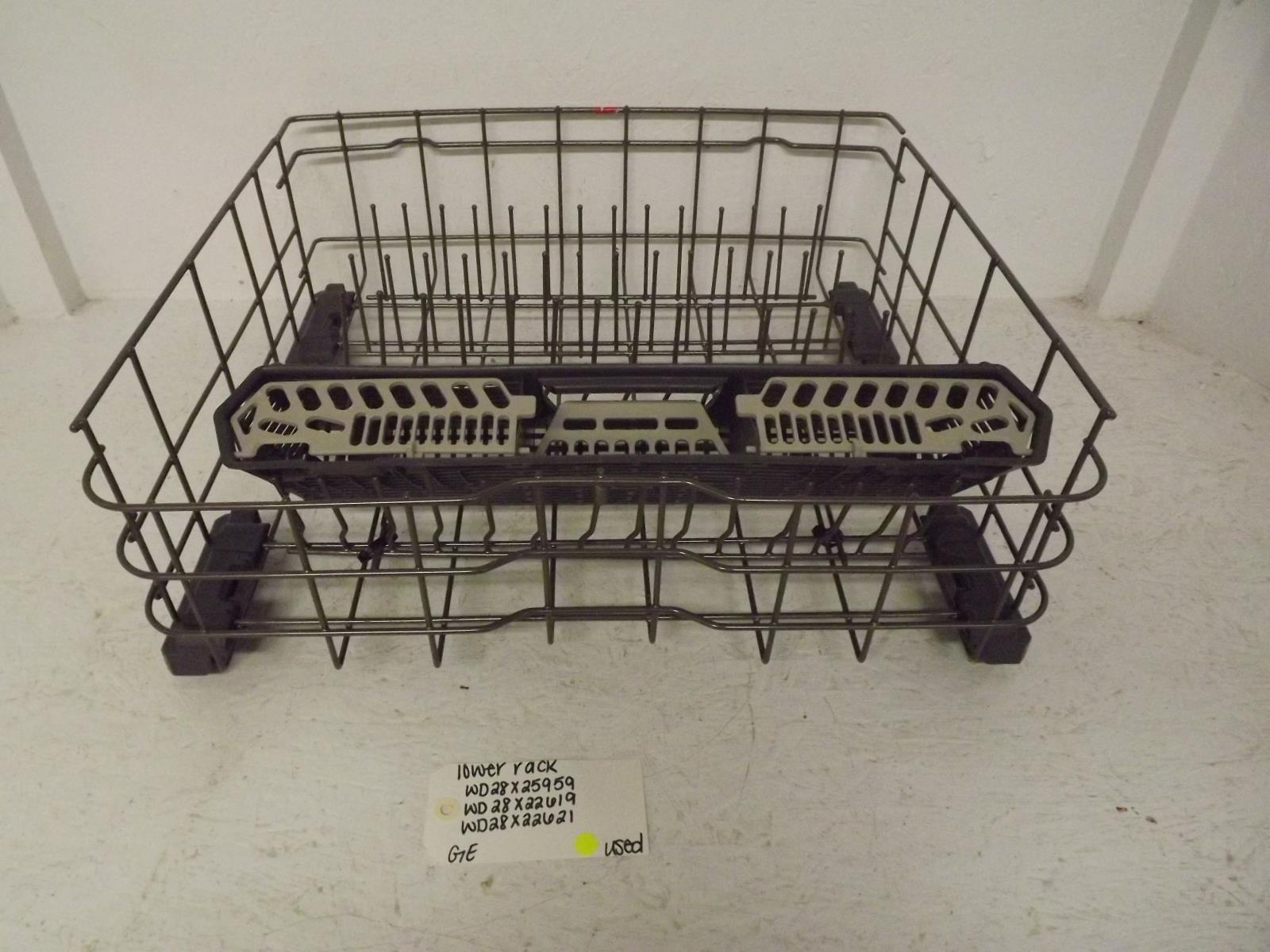 GE Dishwasher WD28X25959 WD28X22619 WD28X22621 Lower Rack Used
