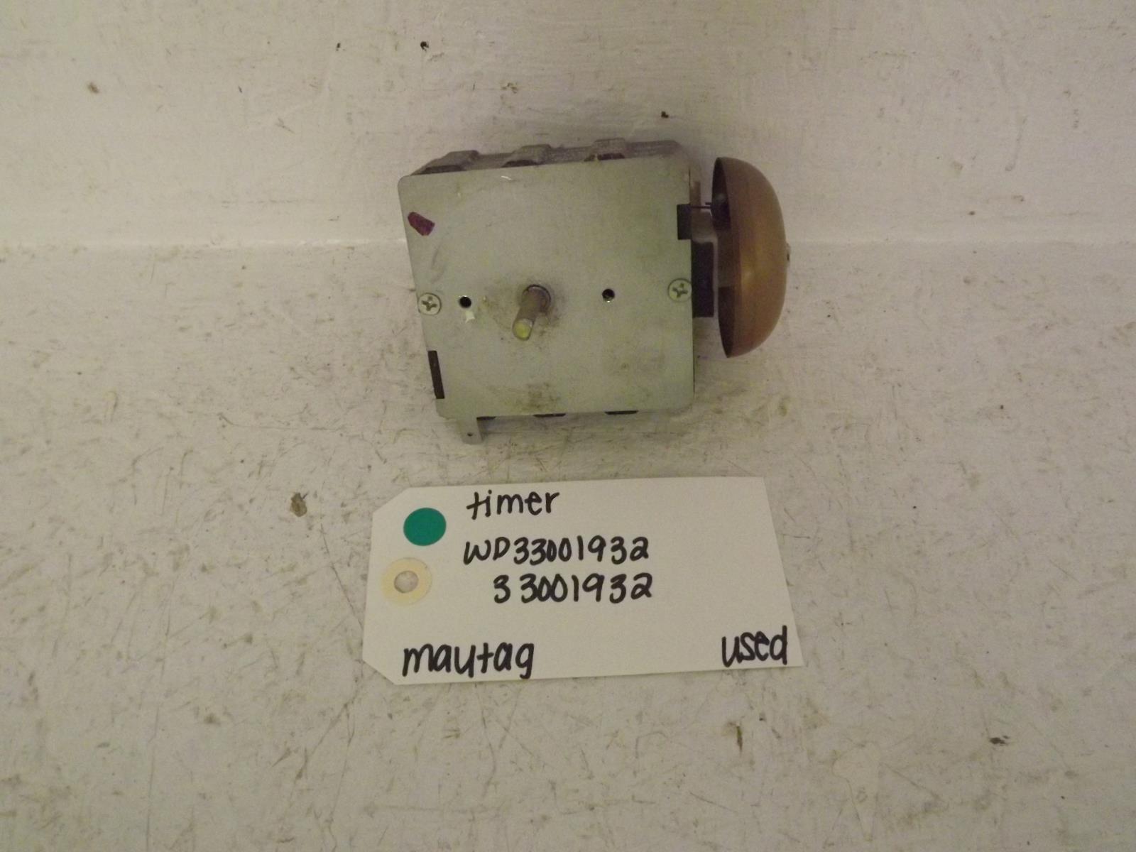 Maytag Dryer WP33001932 33001932 Timer Used