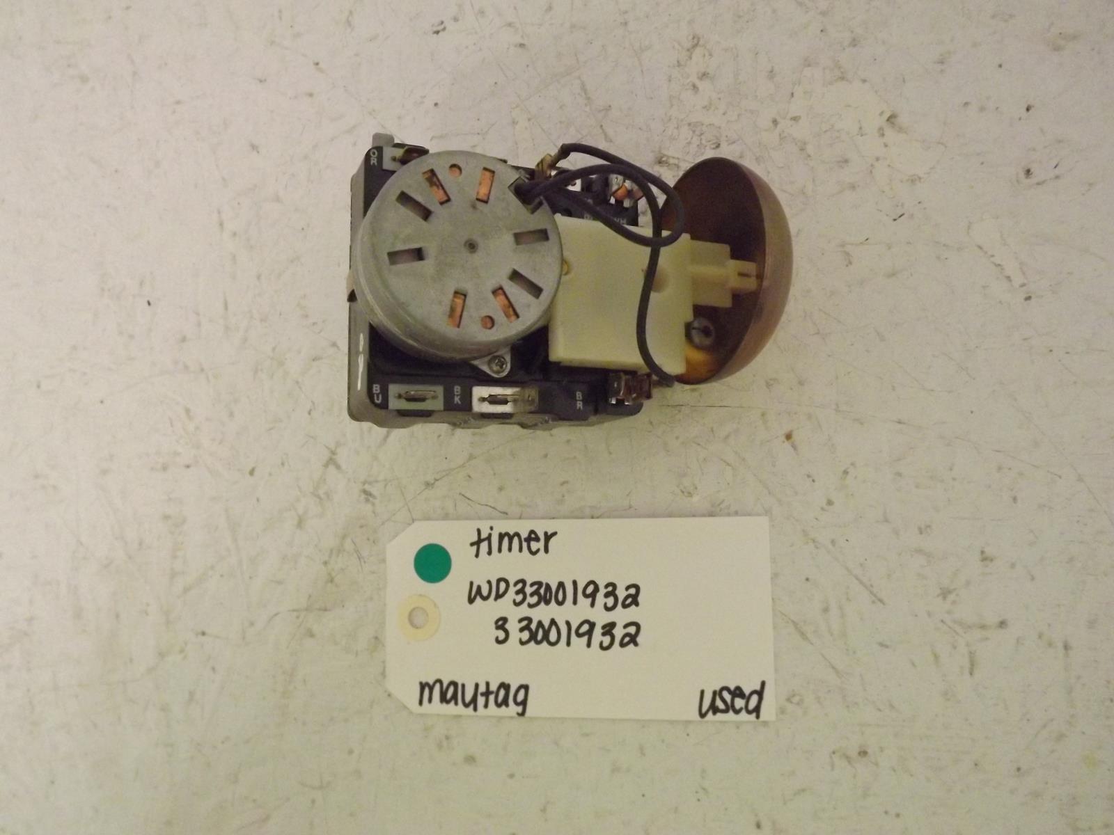 Maytag Dryer WP33001932 33001932 Timer Used
