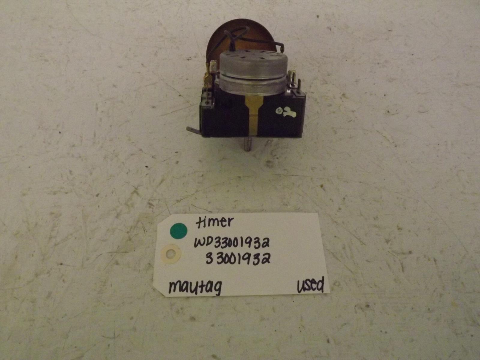 Maytag Dryer WP33001932 33001932 Timer Used