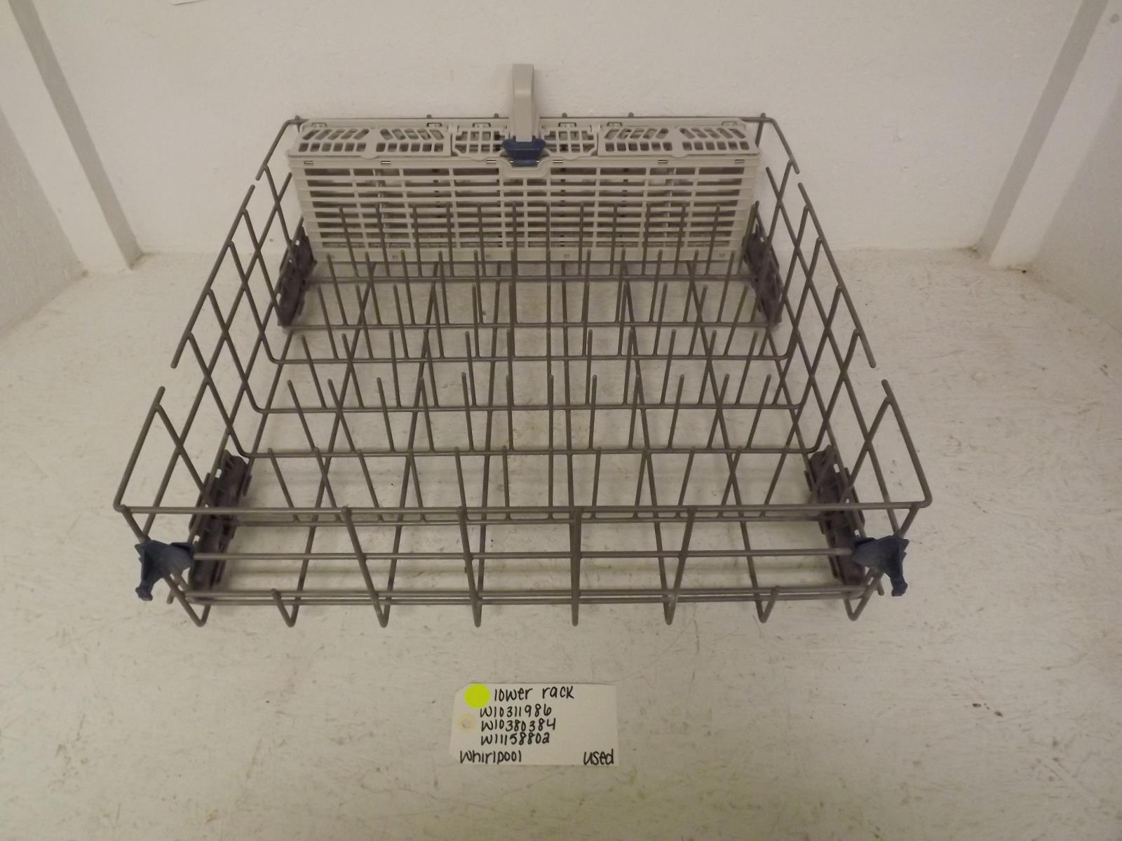 Whirlpool Dishwasher W10311986 W10380384 W11158802 Lower Rack Used