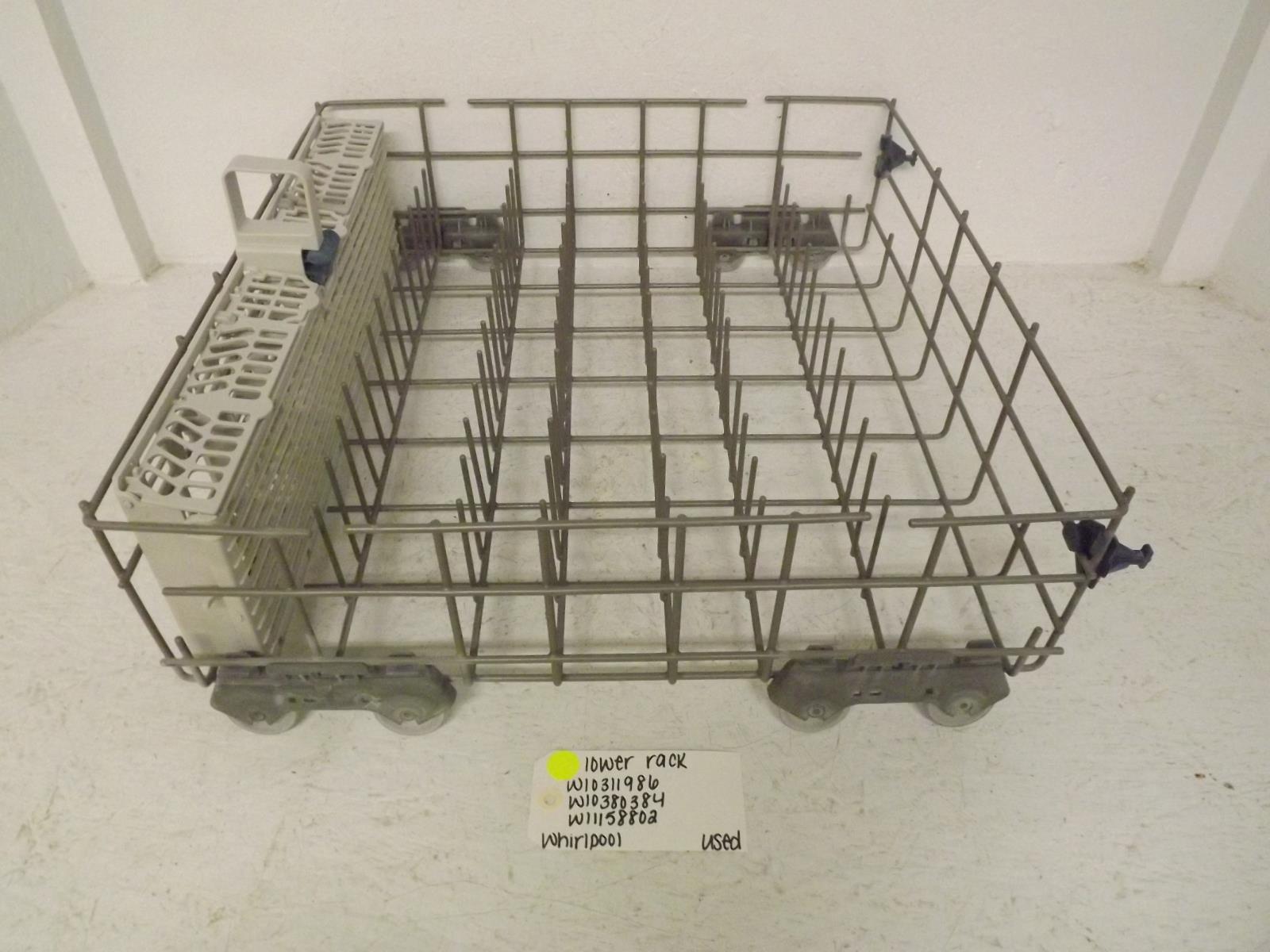 Whirlpool Dishwasher W10311986 W10380384 W11158802 Lower Rack Used