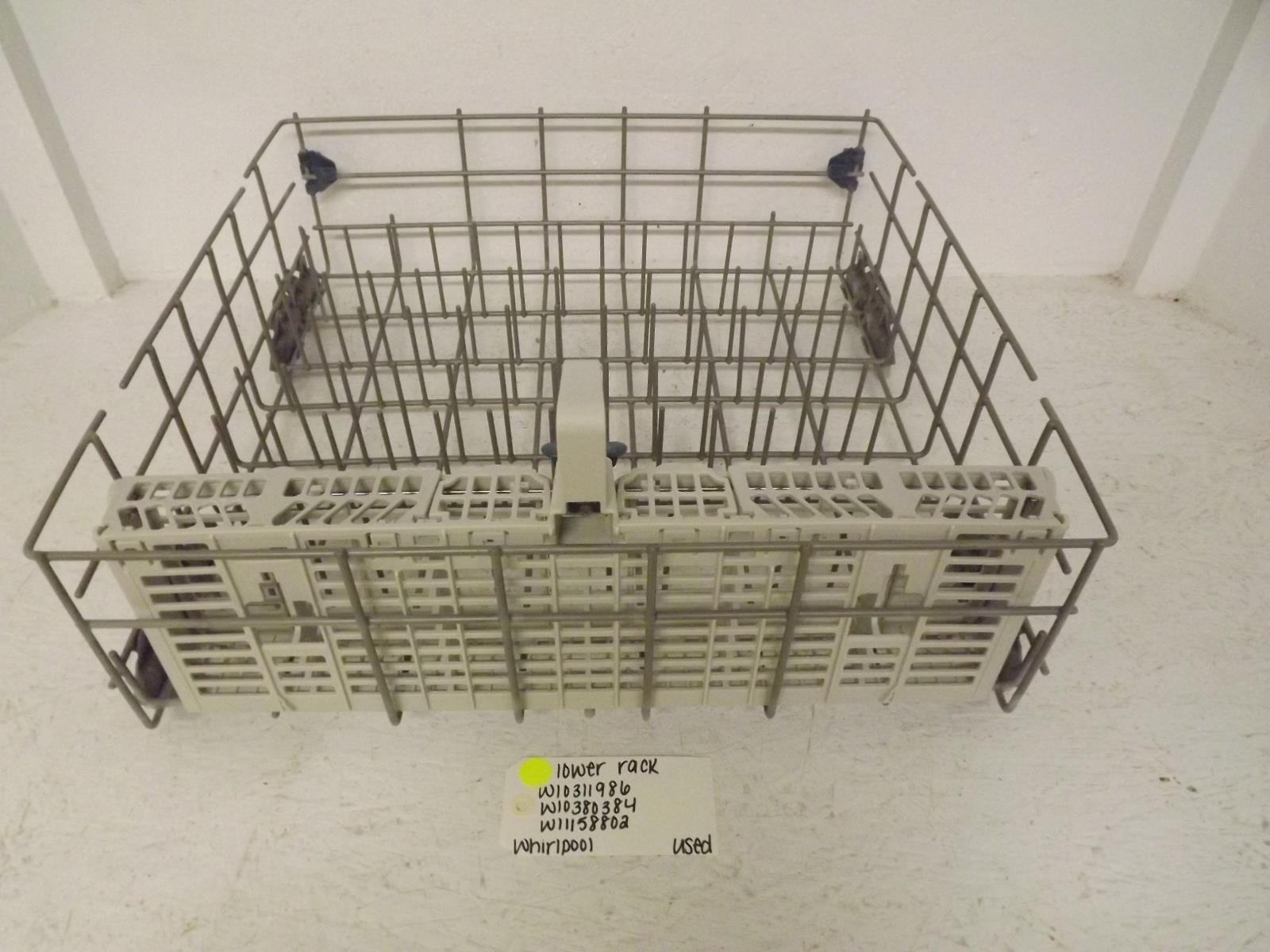 Whirlpool Dishwasher W10311986 W10380384 W11158802 Lower Rack Used