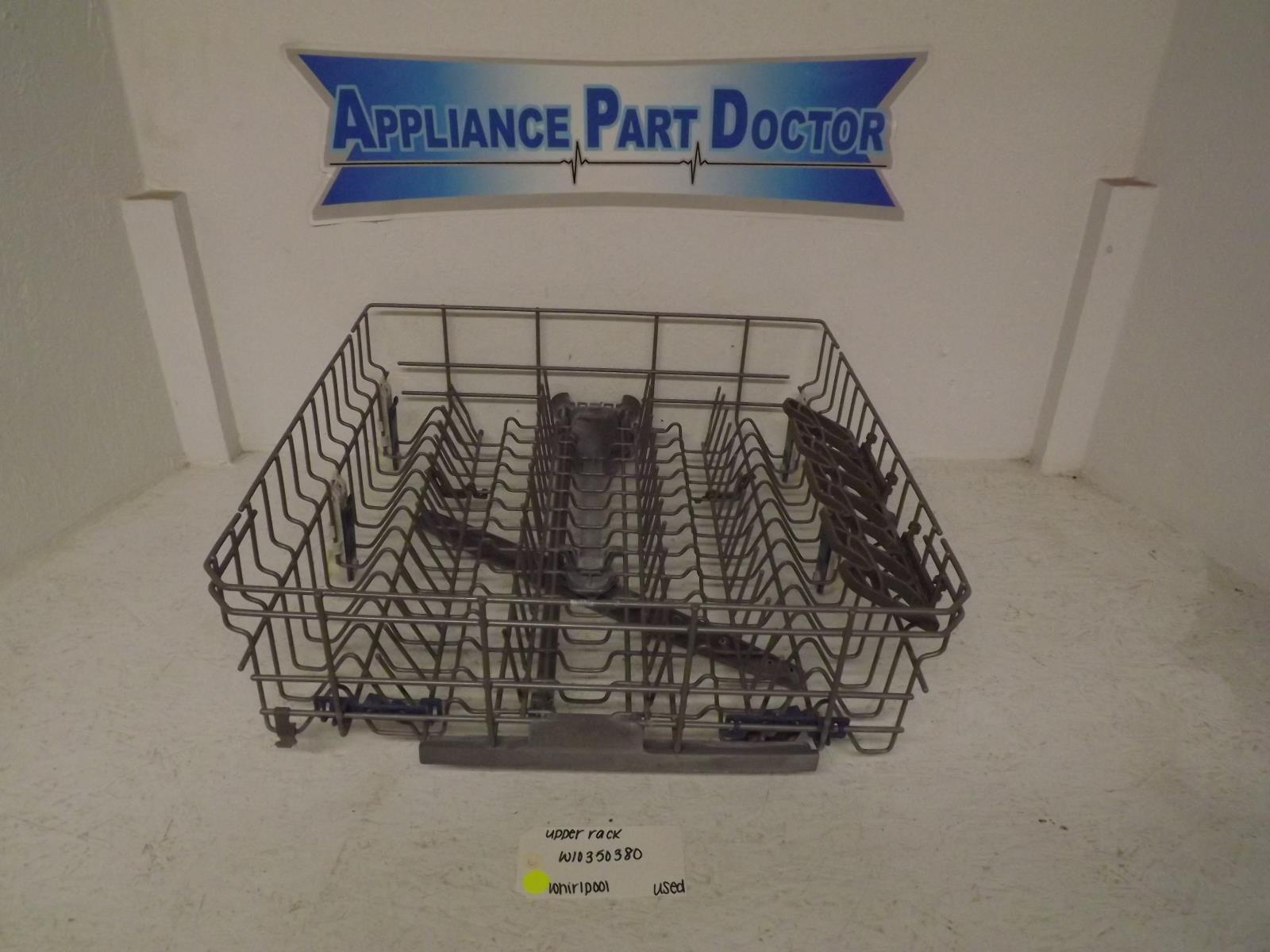 Whirlpool Dishwasher W10350380 Upper Rack Used