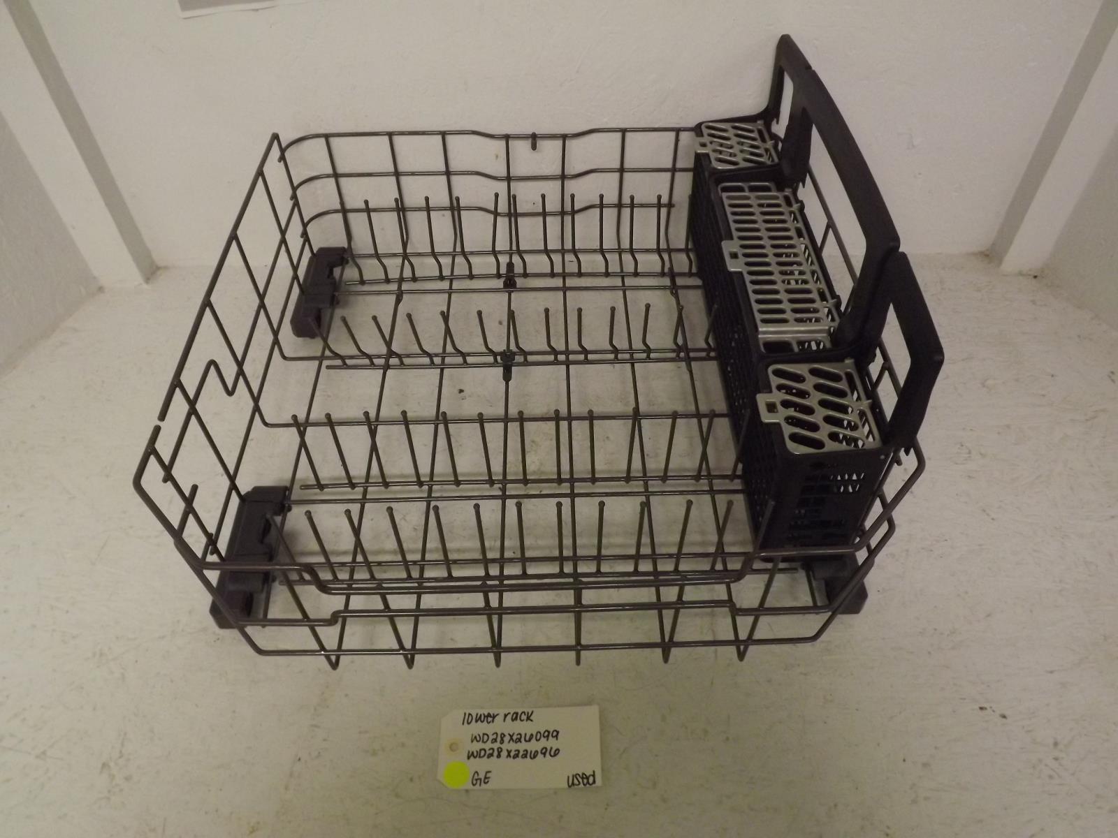 GE Dishwasher WD28X26099 WD28X22696 Lower Rack Used