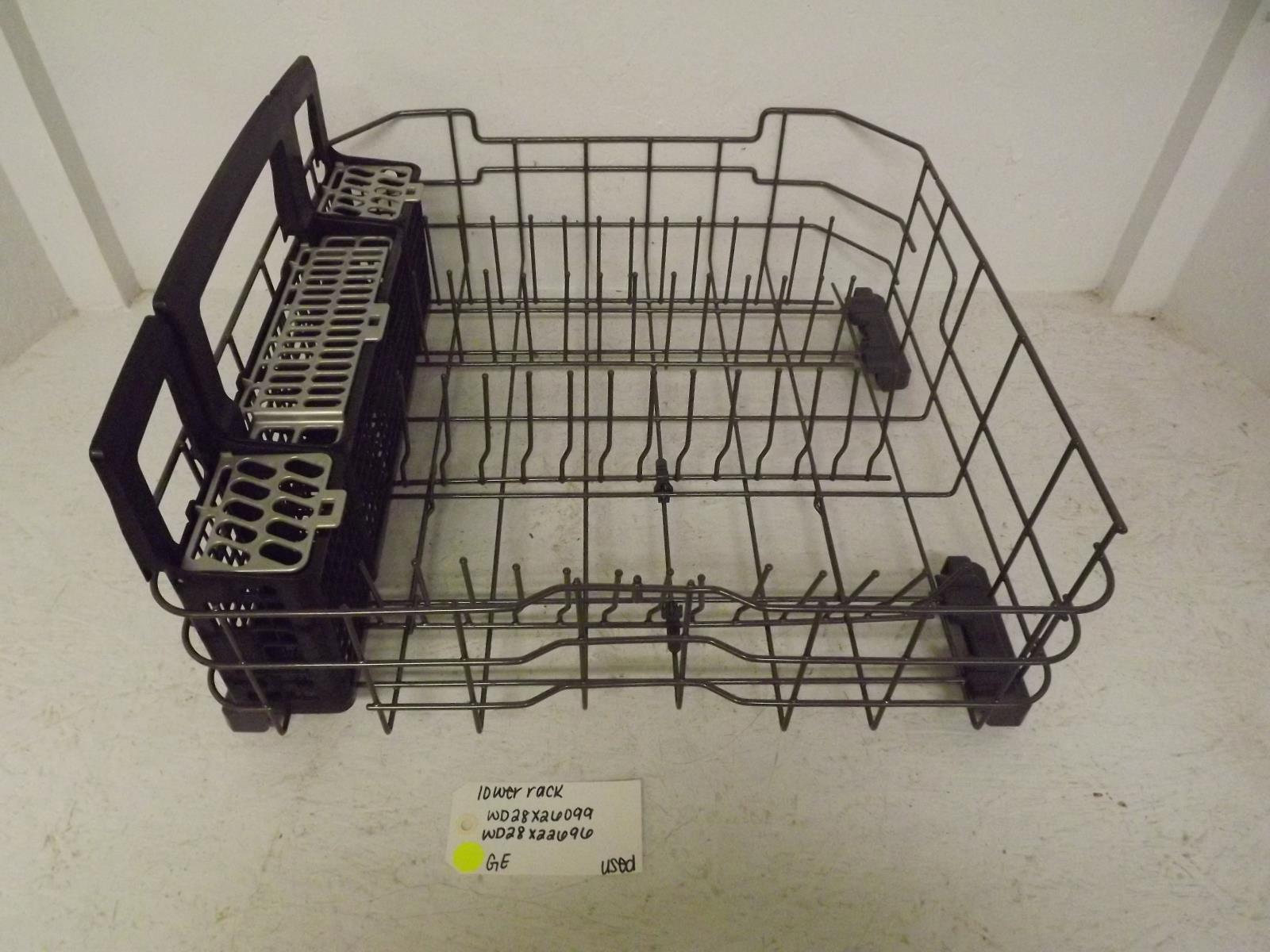GE Dishwasher WD28X26099 WD28X22696 Lower Rack Used