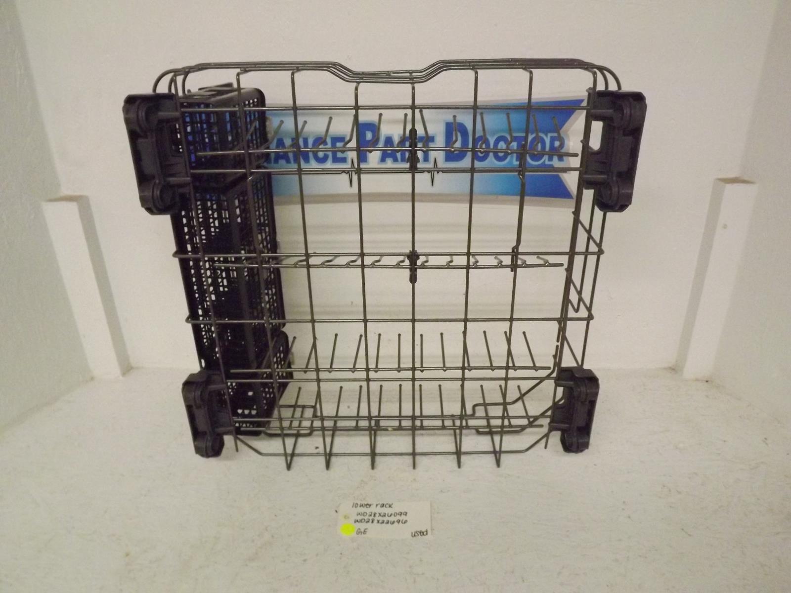 GE Dishwasher WD28X26099 WD28X22696 Lower Rack Used