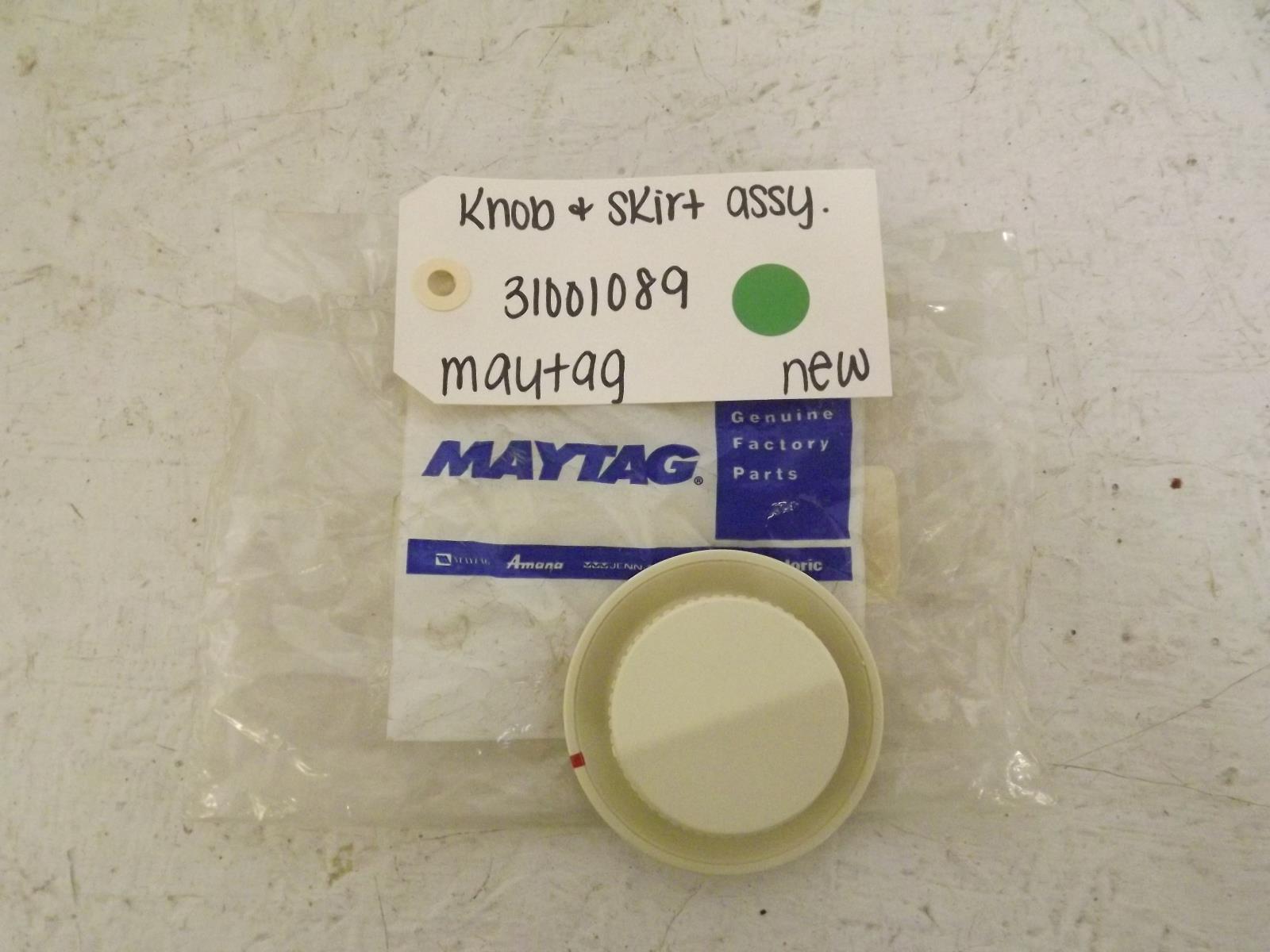 Maytag Dryer 31001089 Knob & Skirt Assembly New