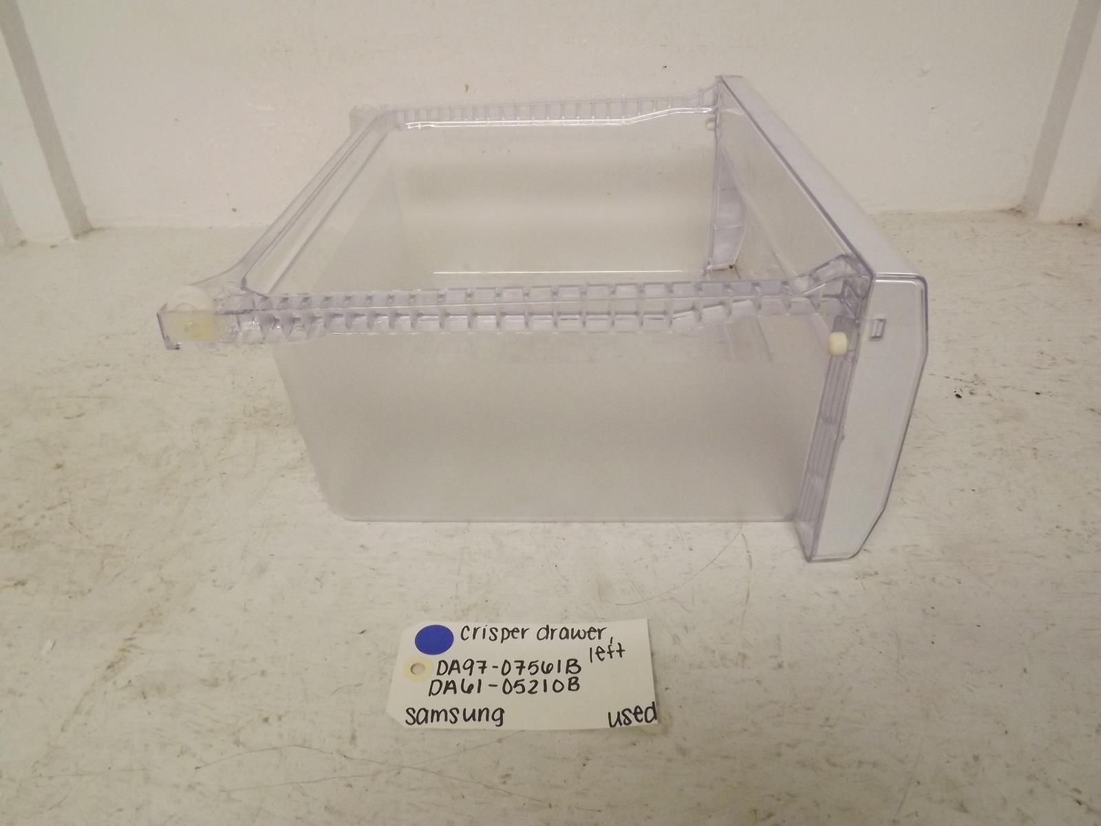 Samsung Refrigerator DA97-07561B DA61-05210B Crisper Drawer, Left Used