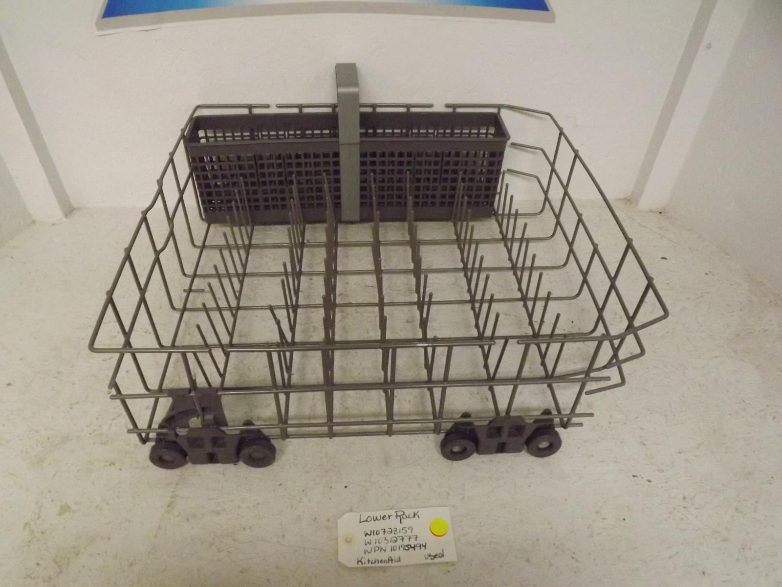KitchenAid Dishwasher W10728159 W10312777 WPW10195494 Lower Rack Used