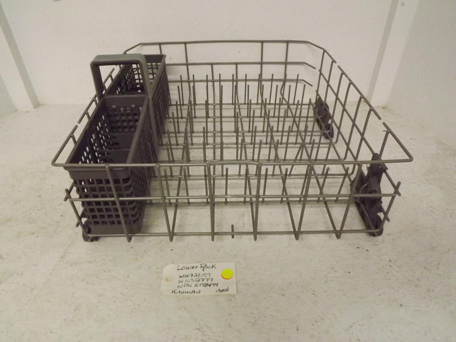 KitchenAid Dishwasher W10728159 W10312777 WPW10195494 Lower Rack Used